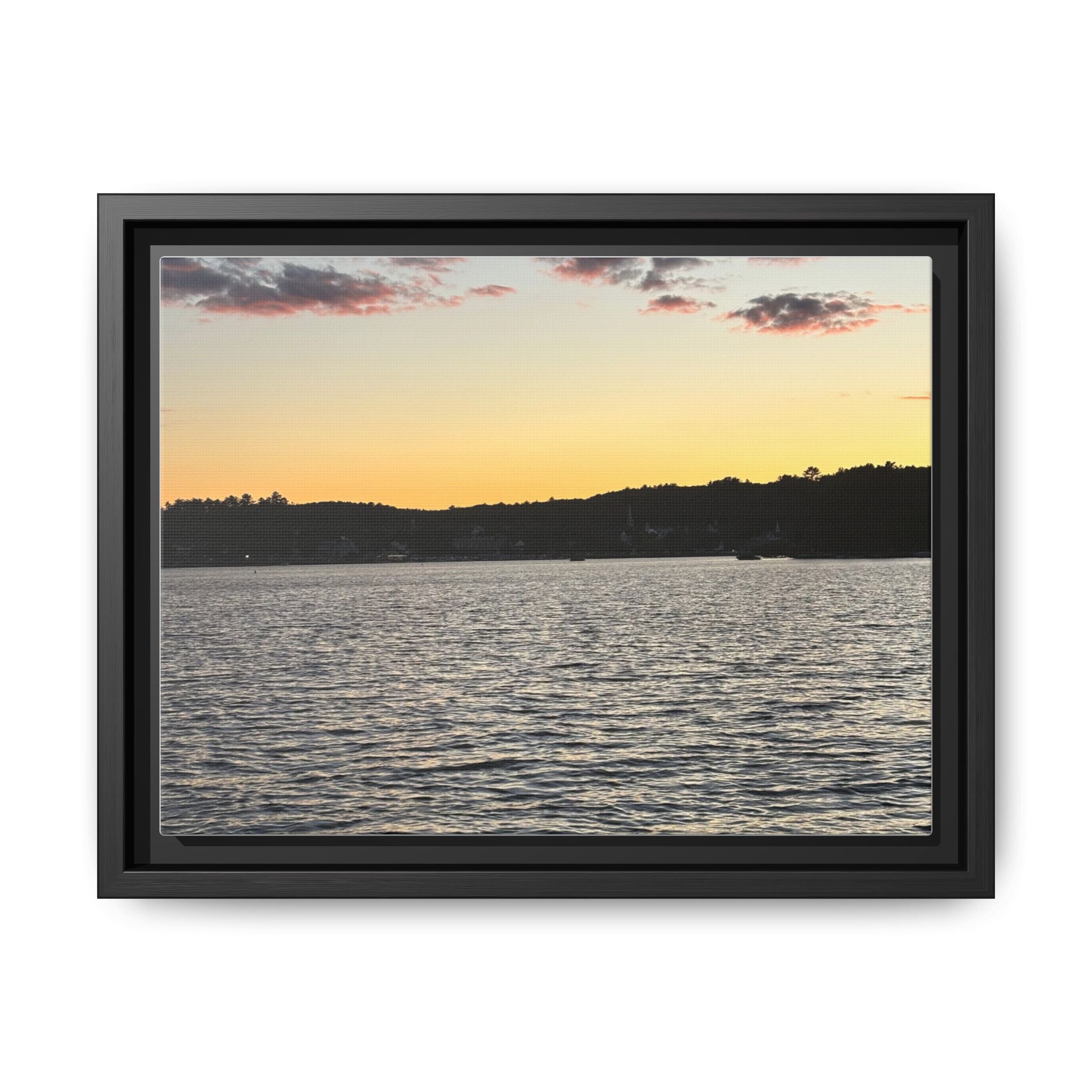 Canvas Wall Art - Sunset on the Lake
