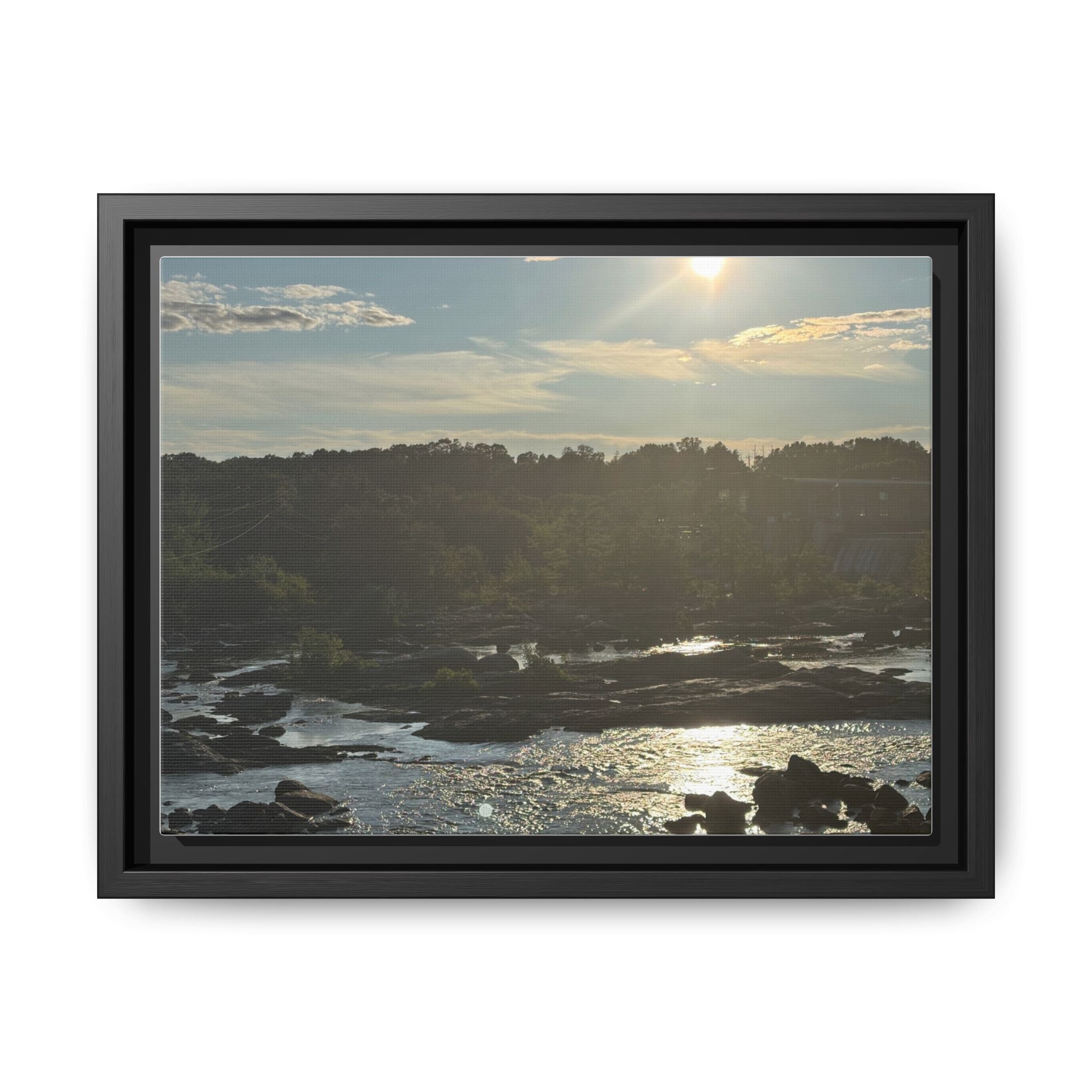 Amoskeag Falls Canvas with Frame