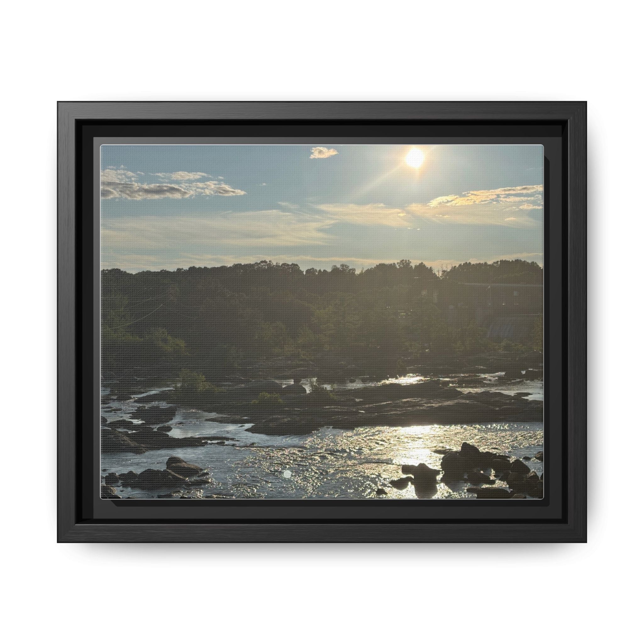 Amoskeag Falls Canvas with Frame
