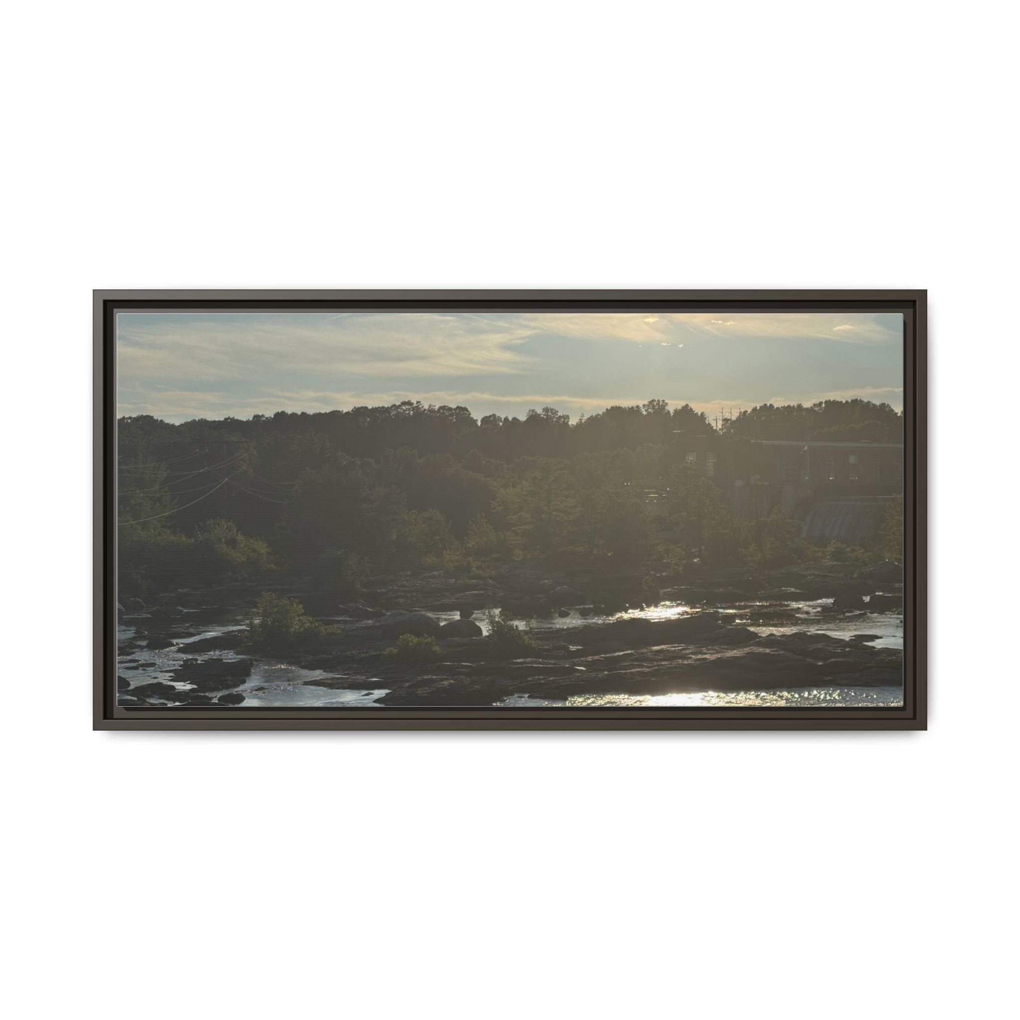 Amoskeag Falls Canvas with Frame
