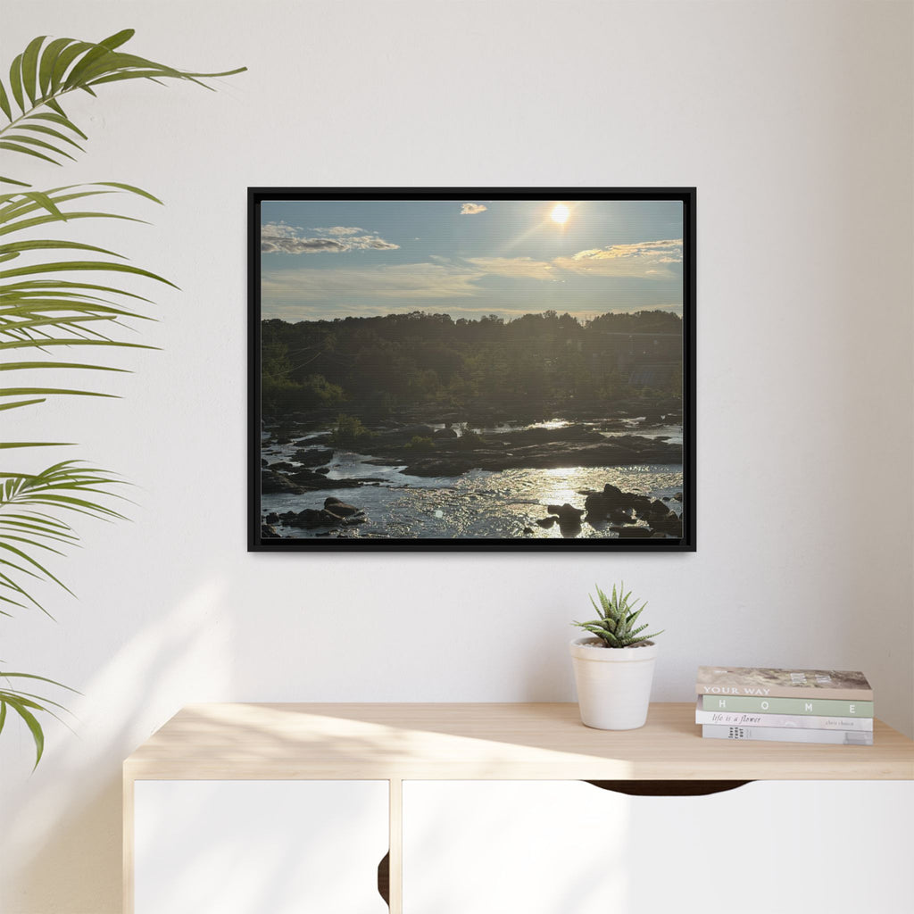 Amoskeag Falls Canvas with Frame