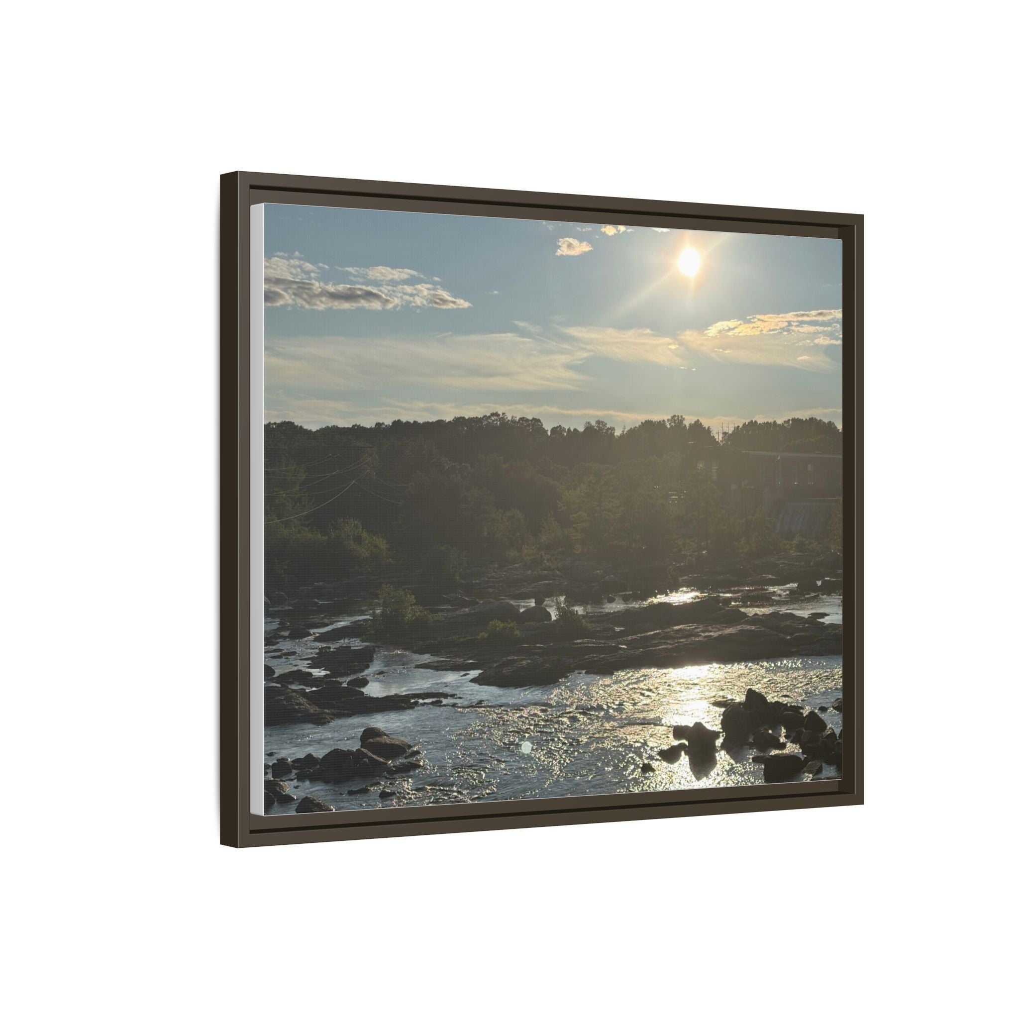 Amoskeag Falls Canvas with Frame