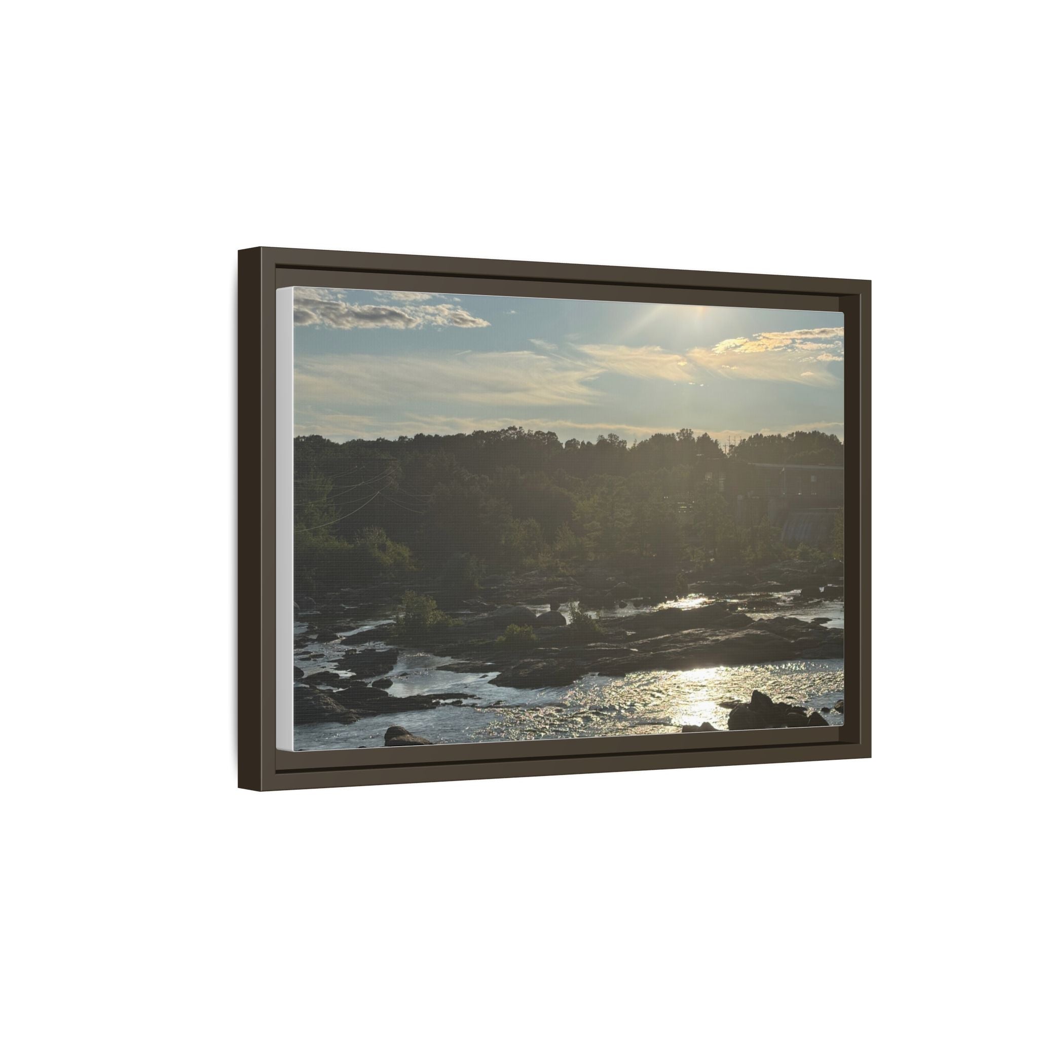Amoskeag Falls Canvas with Frame