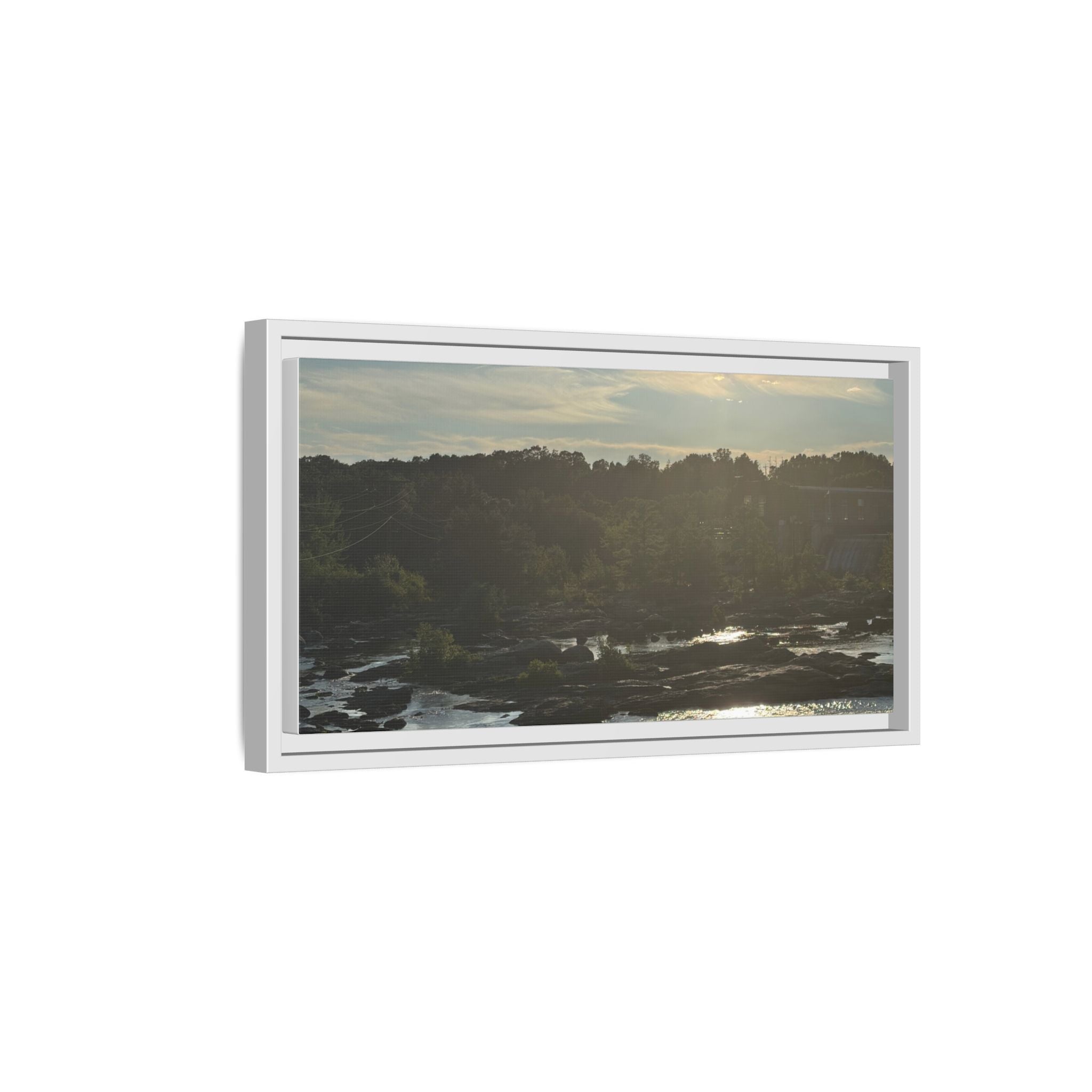 Amoskeag Falls Canvas with Frame