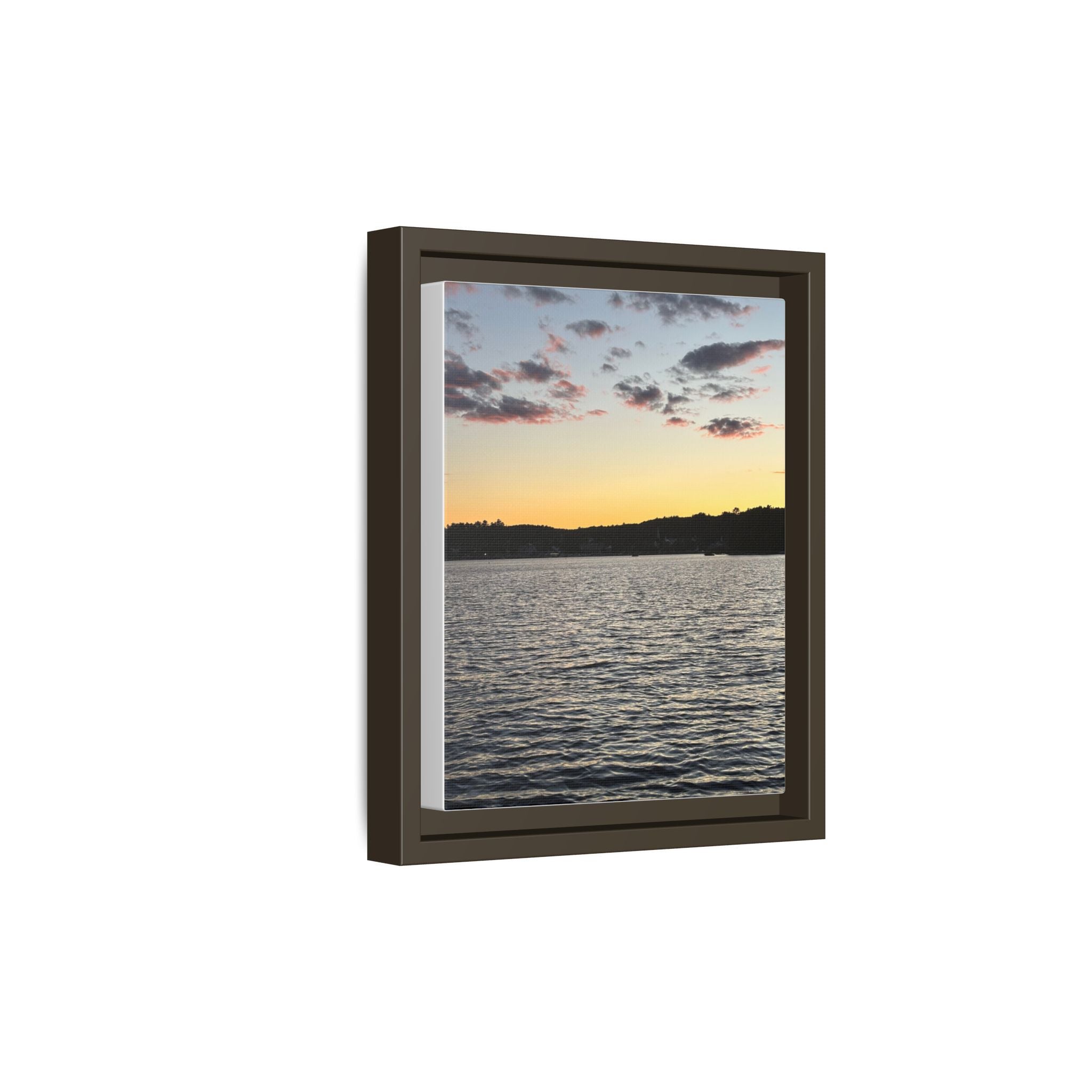 Canvas Wall Art - Sunset on the Lake
