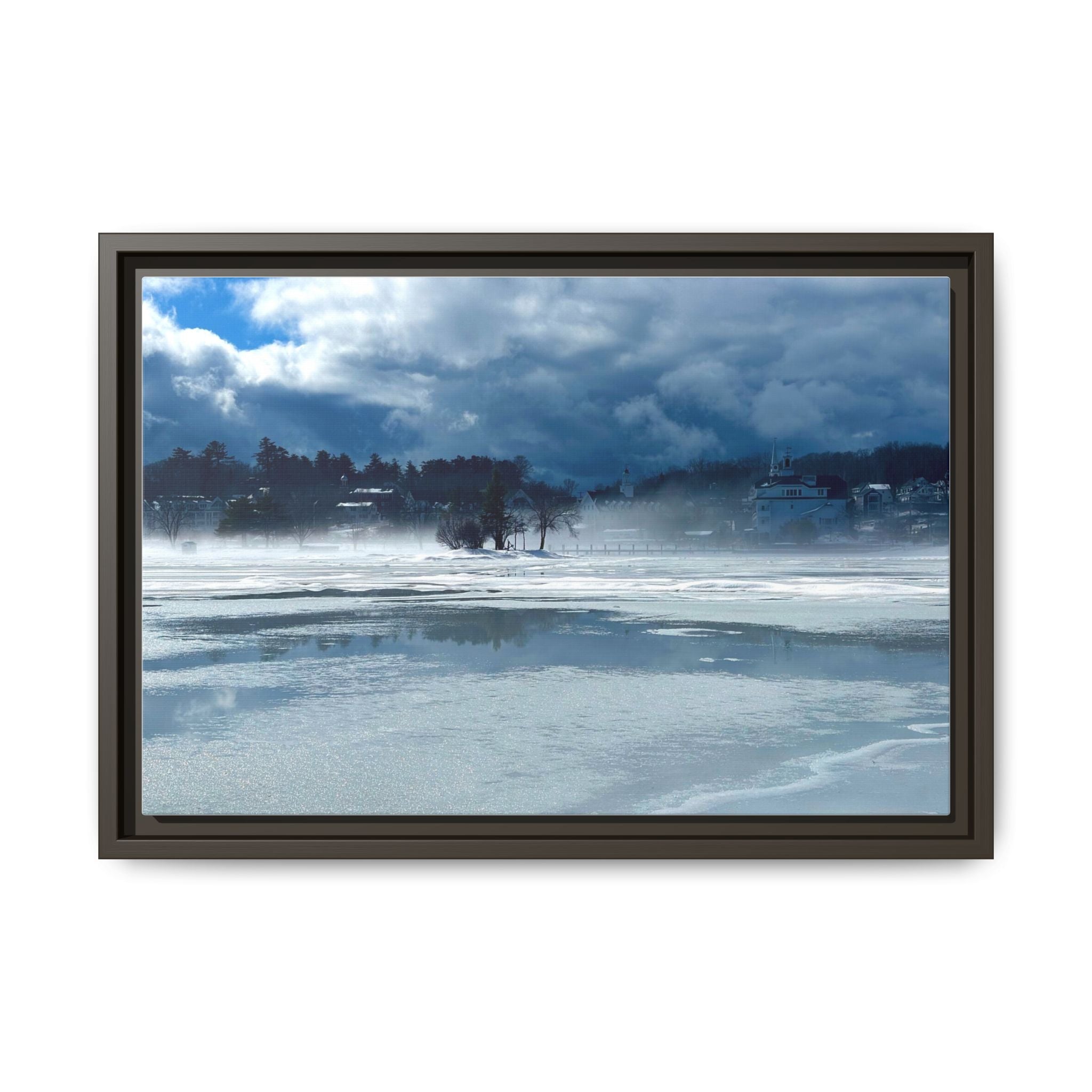 Meredith Bay in Ice Canvas