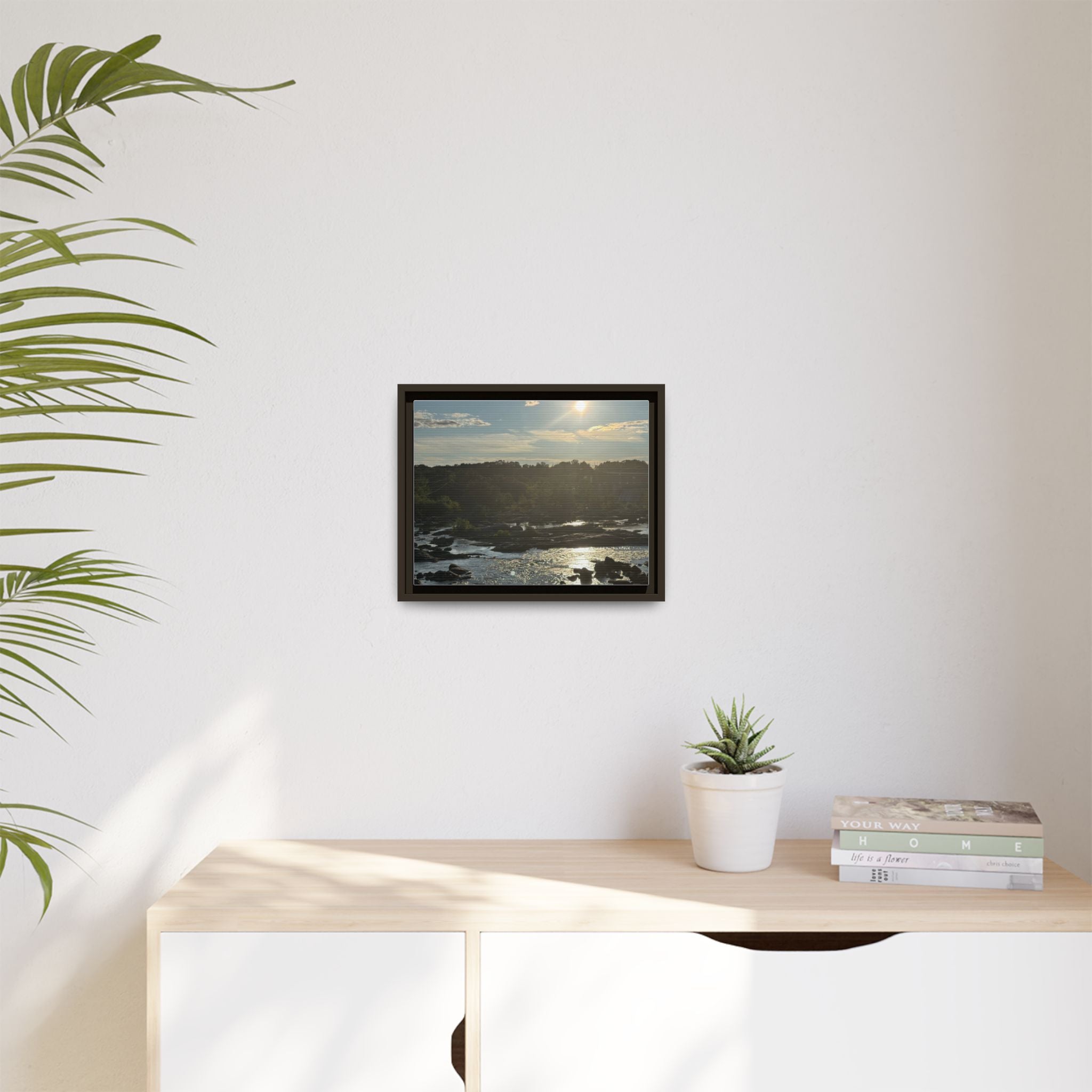 Amoskeag Falls Canvas with Frame