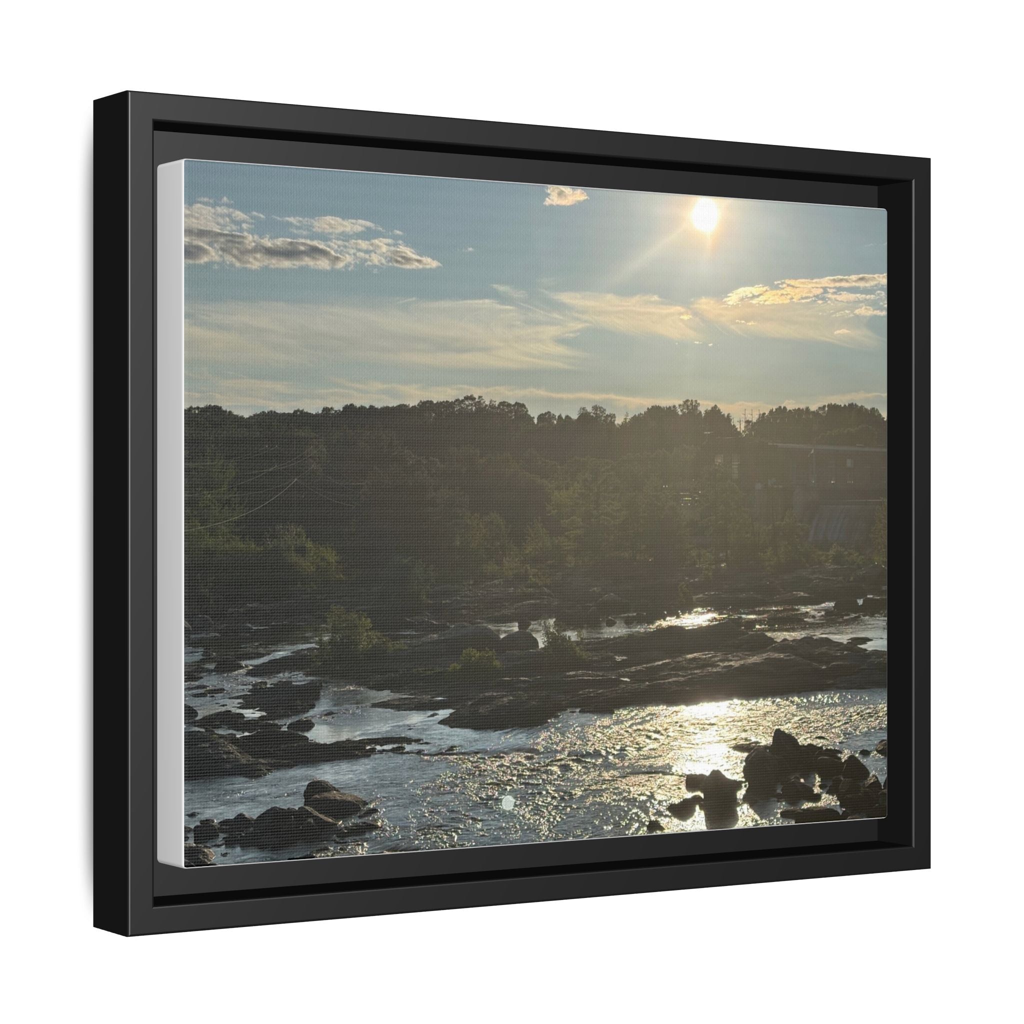 Amoskeag Falls Canvas with Frame