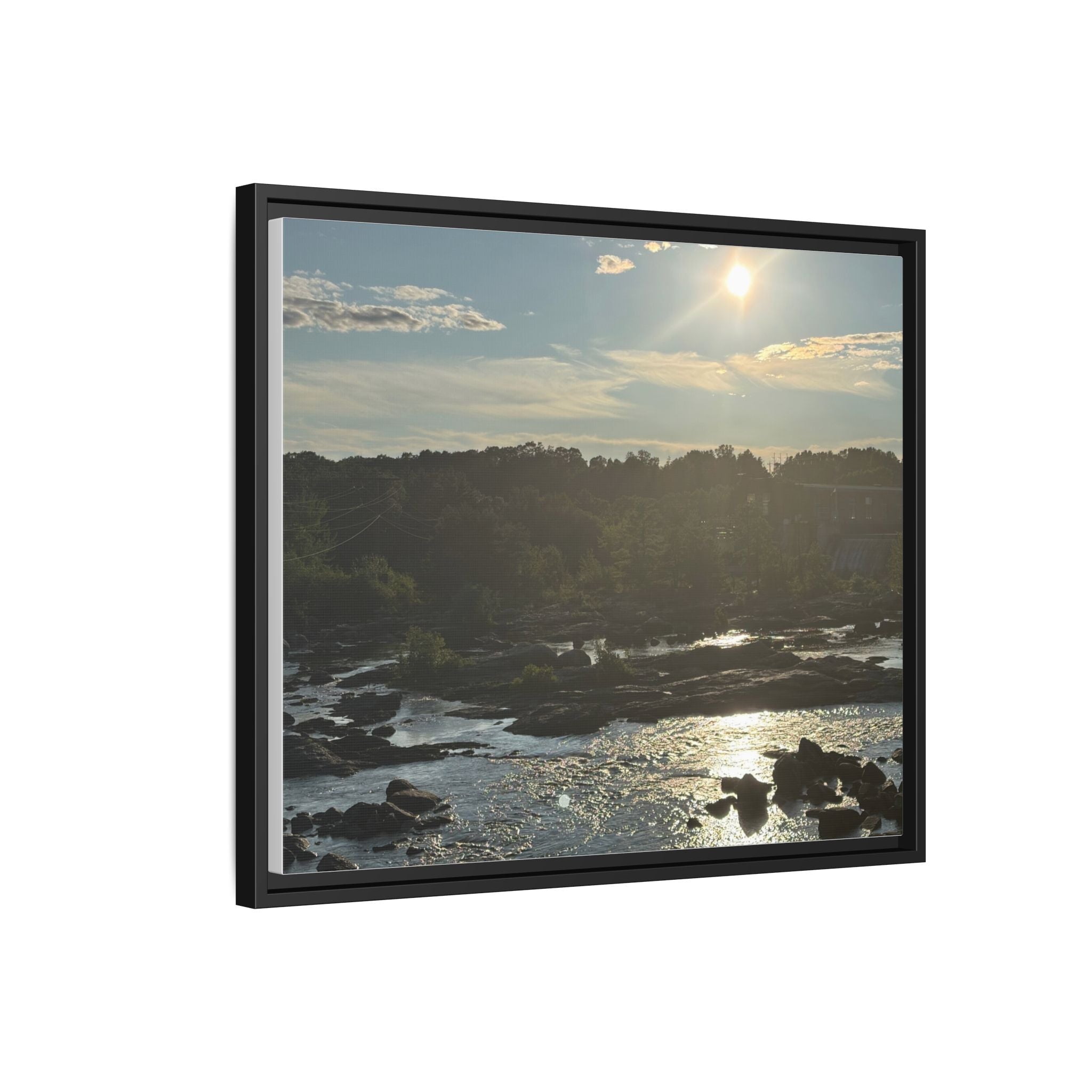Amoskeag Falls Canvas with Frame