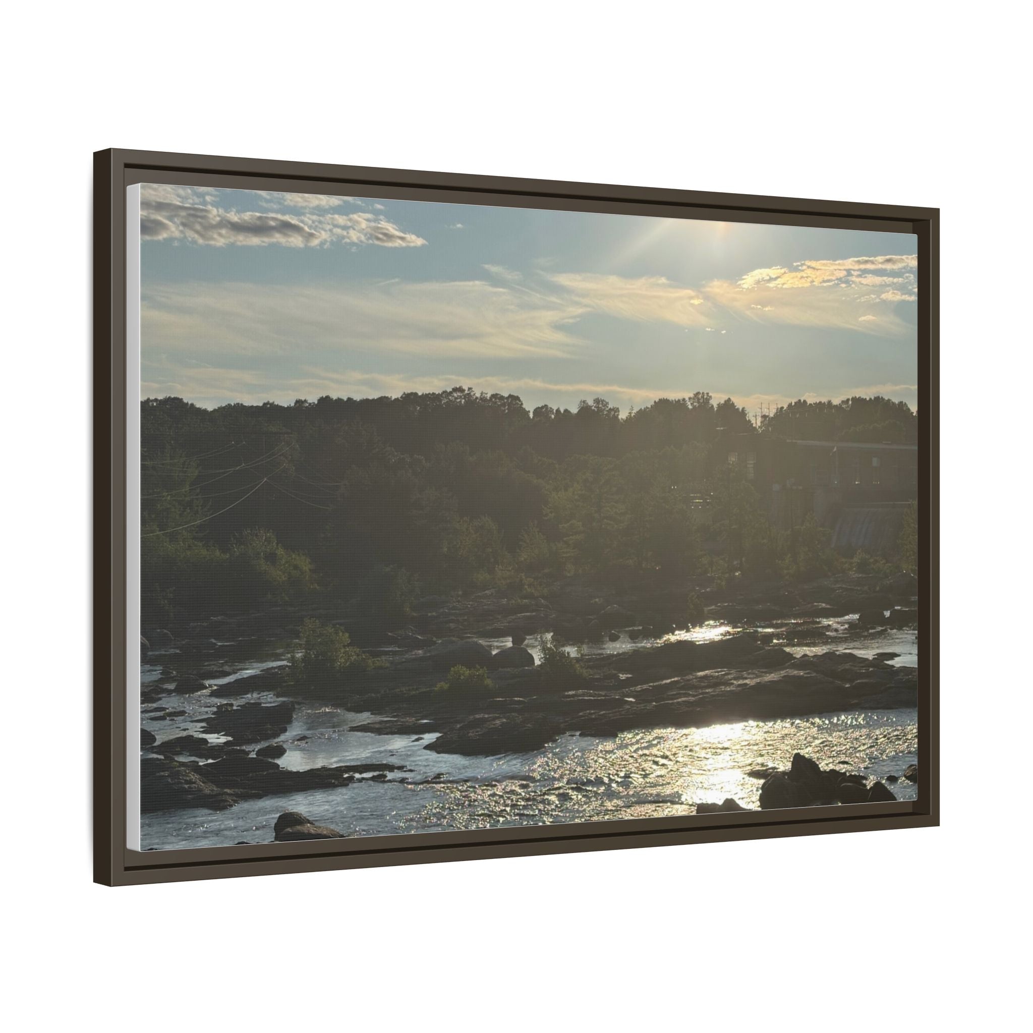 Amoskeag Falls Canvas with Frame