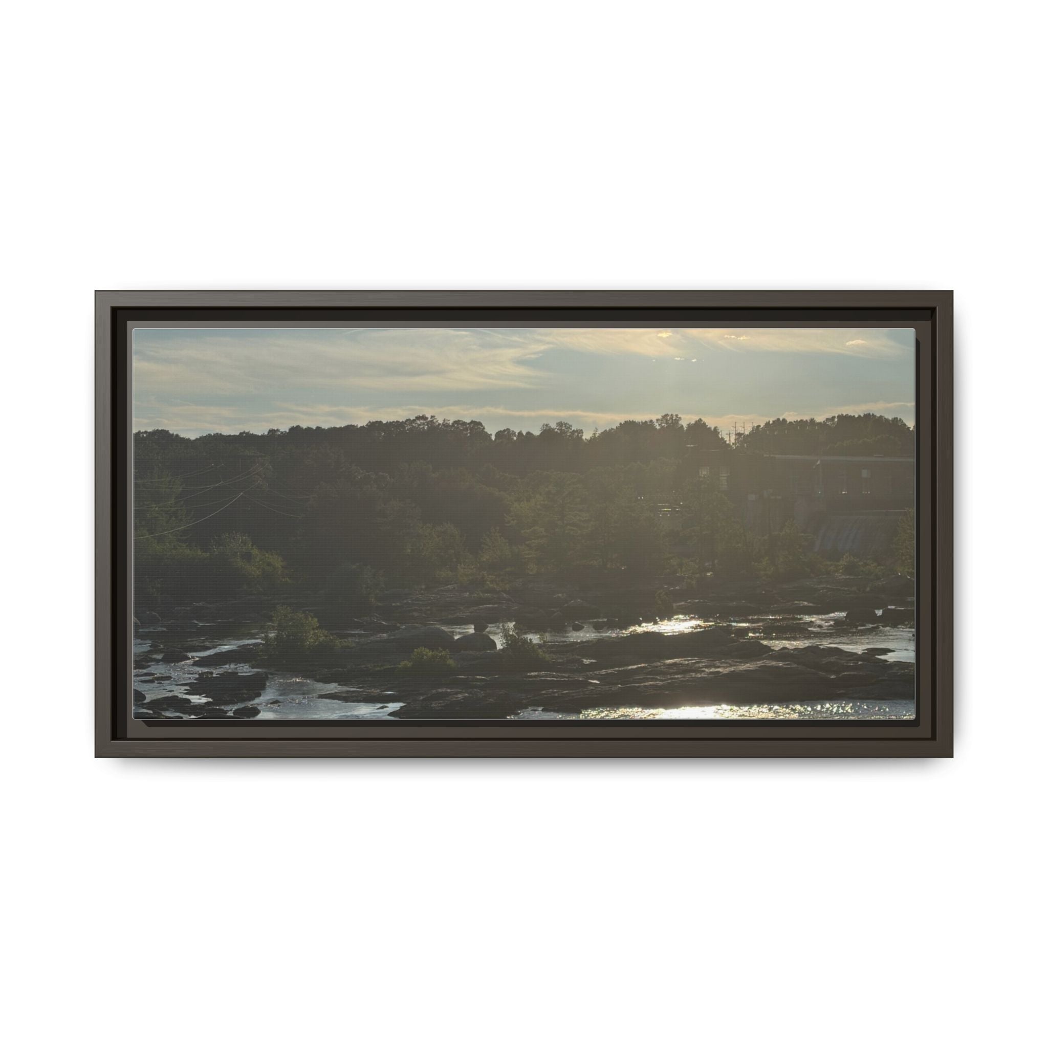 Amoskeag Falls Canvas with Frame