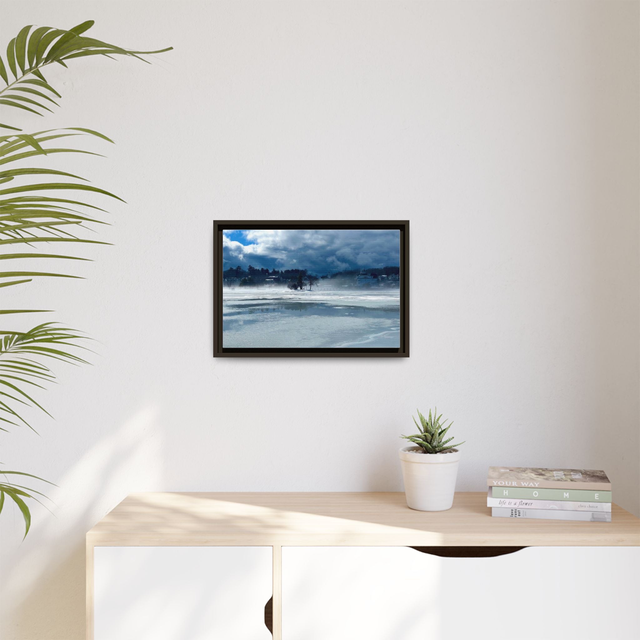 Meredith Bay in Ice Canvas