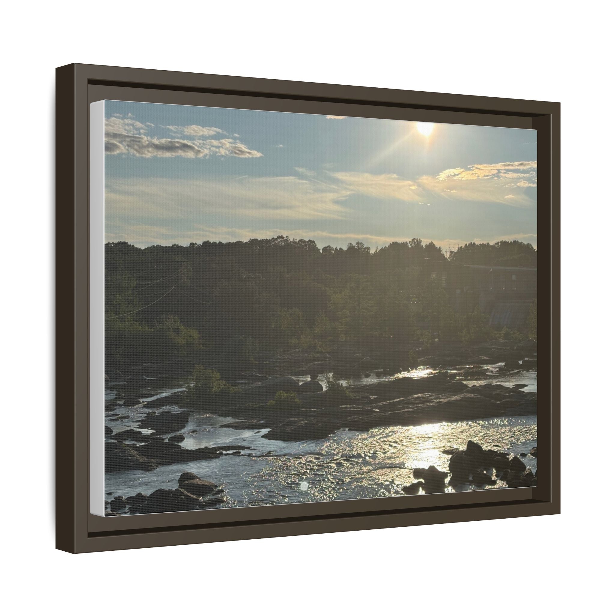 Amoskeag Falls Canvas with Frame