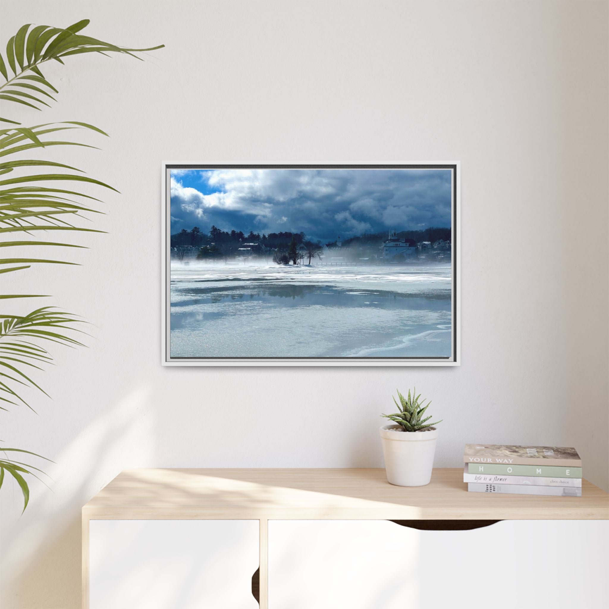Meredith Bay in Ice Canvas