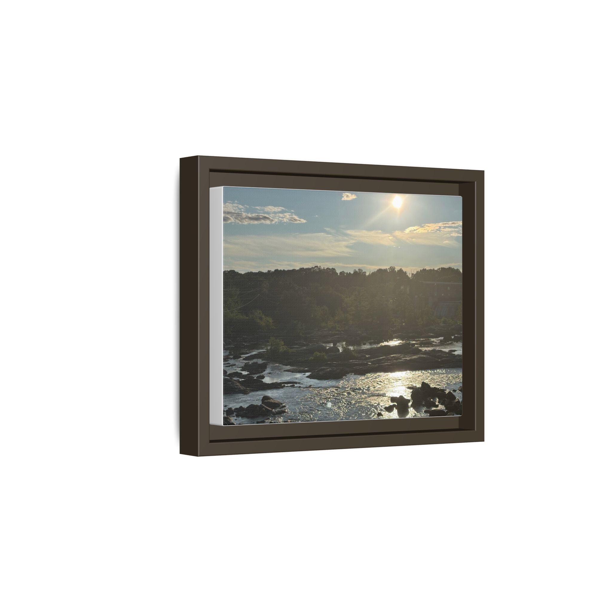 Amoskeag Falls Canvas with Frame