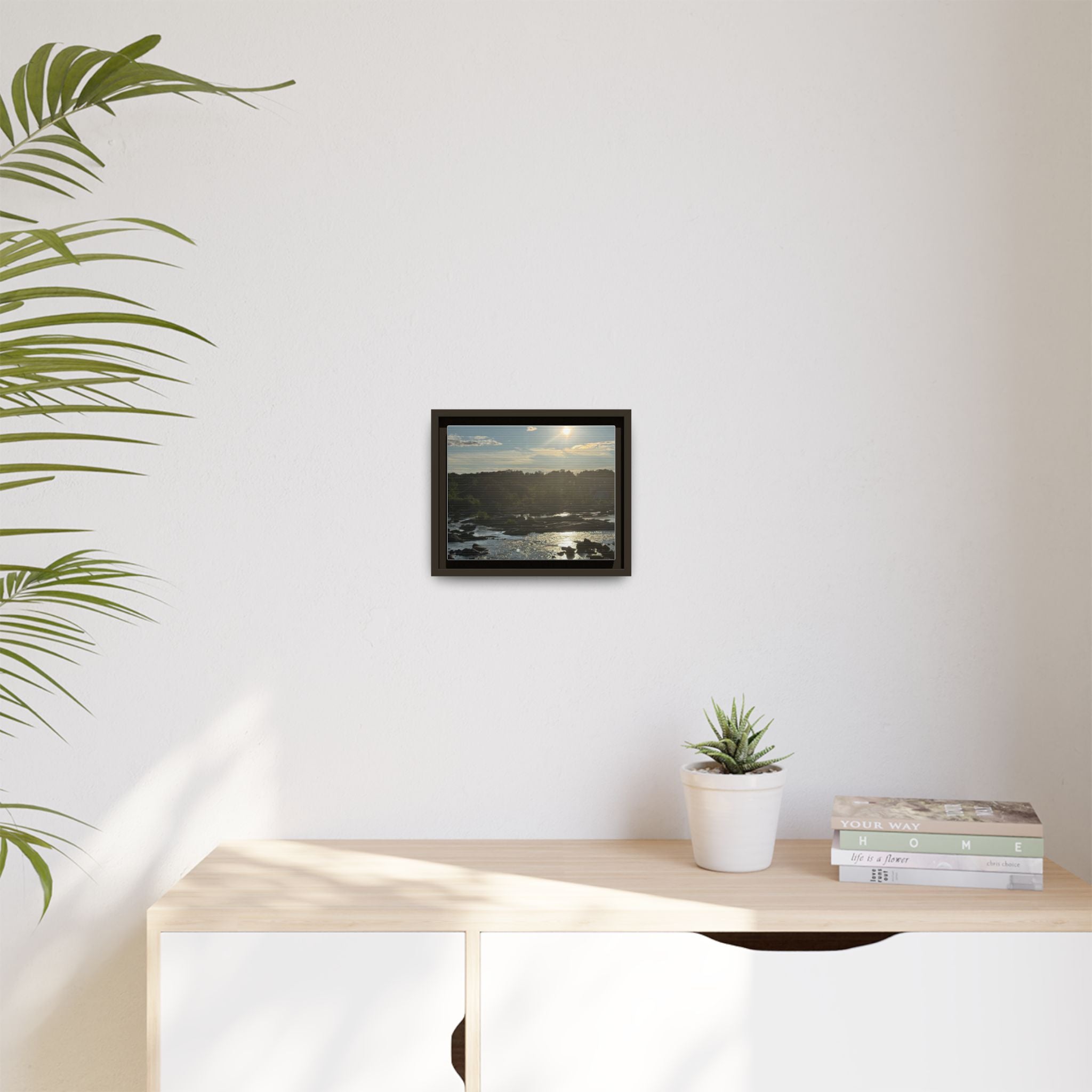 Amoskeag Falls Canvas with Frame