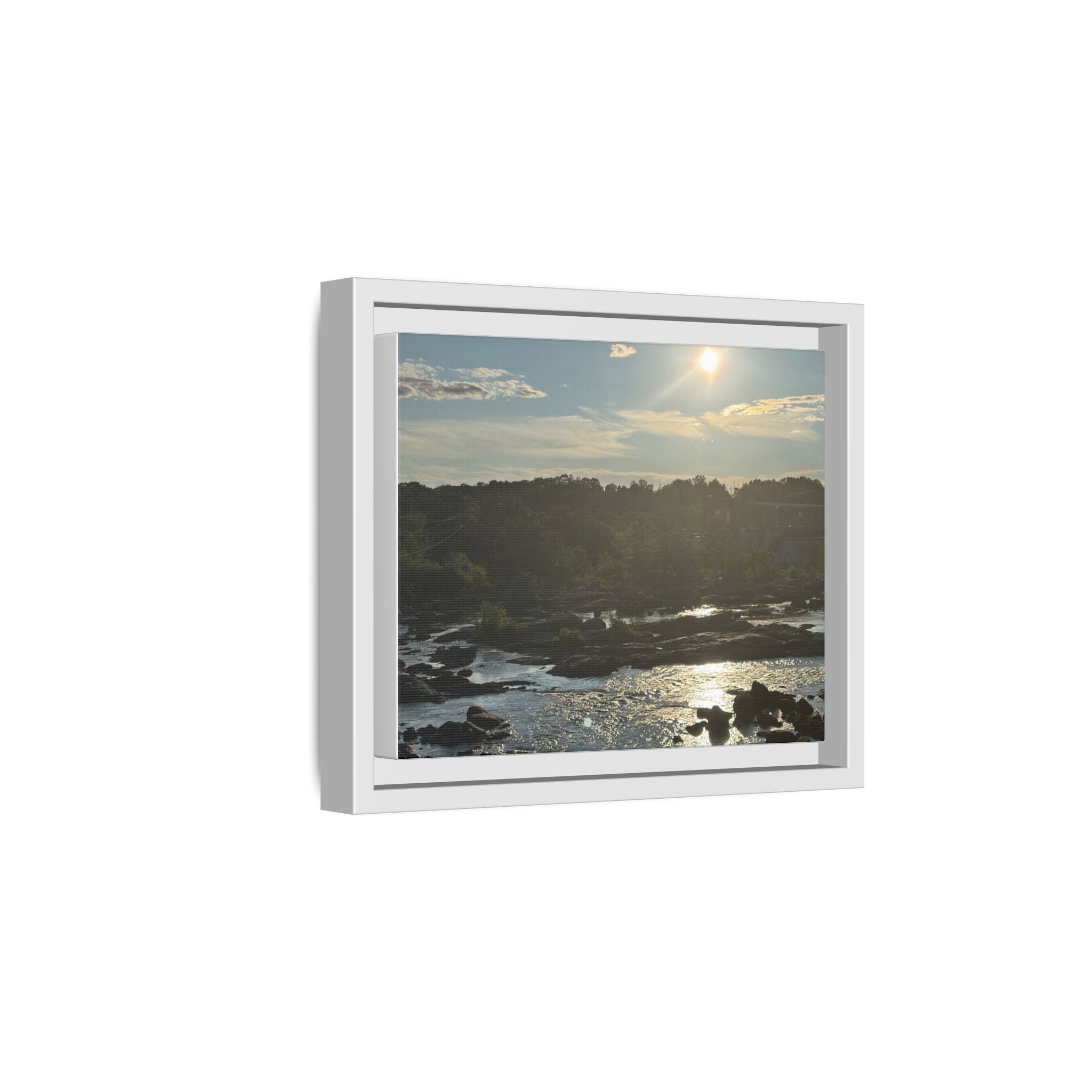 Amoskeag Falls Canvas with Frame
