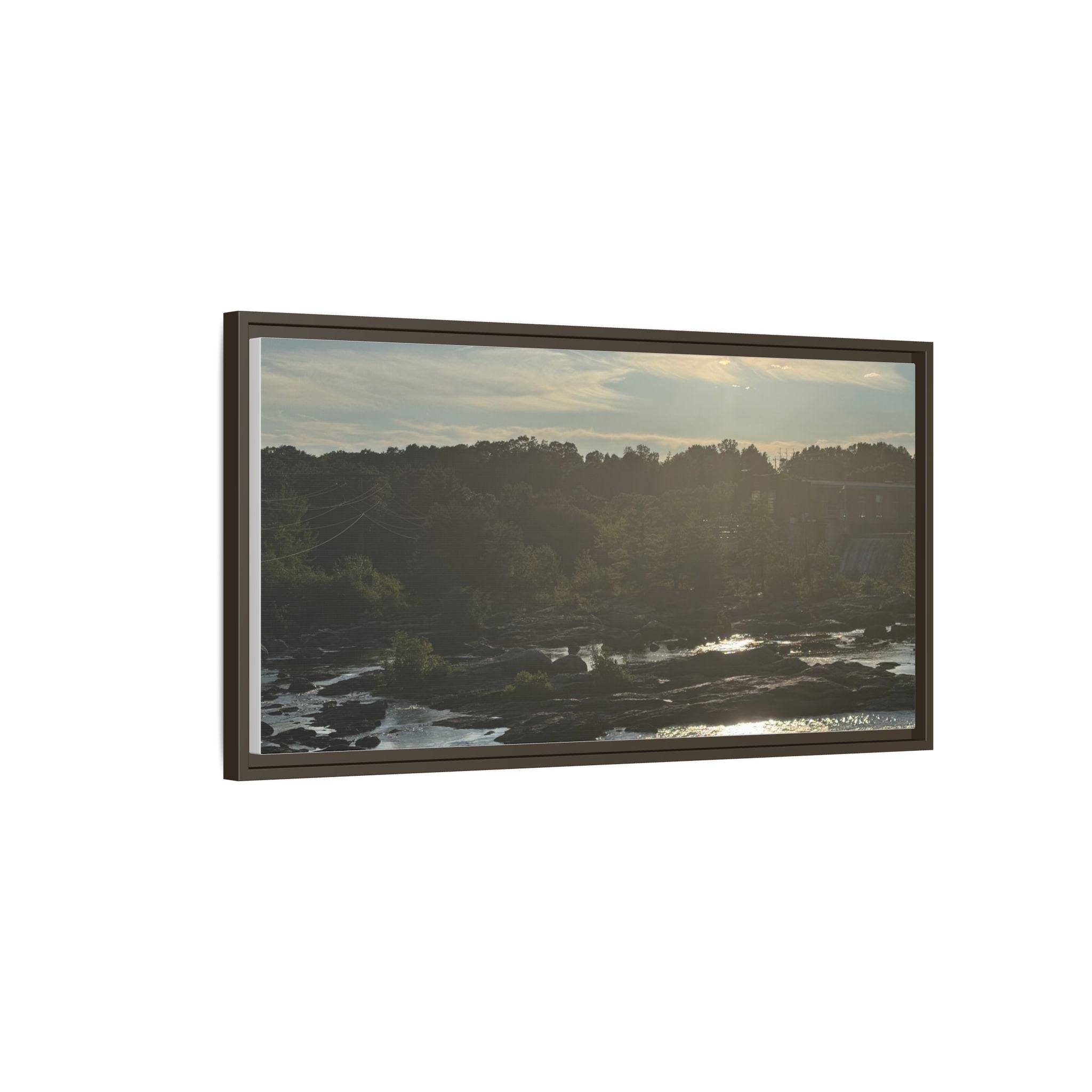 Amoskeag Falls Canvas with Frame