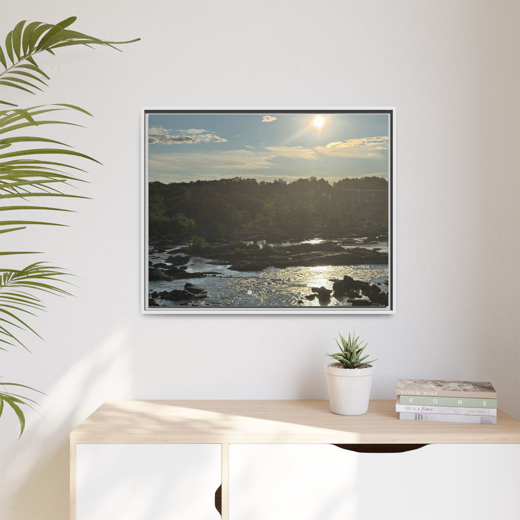 Amoskeag Falls Canvas with Frame