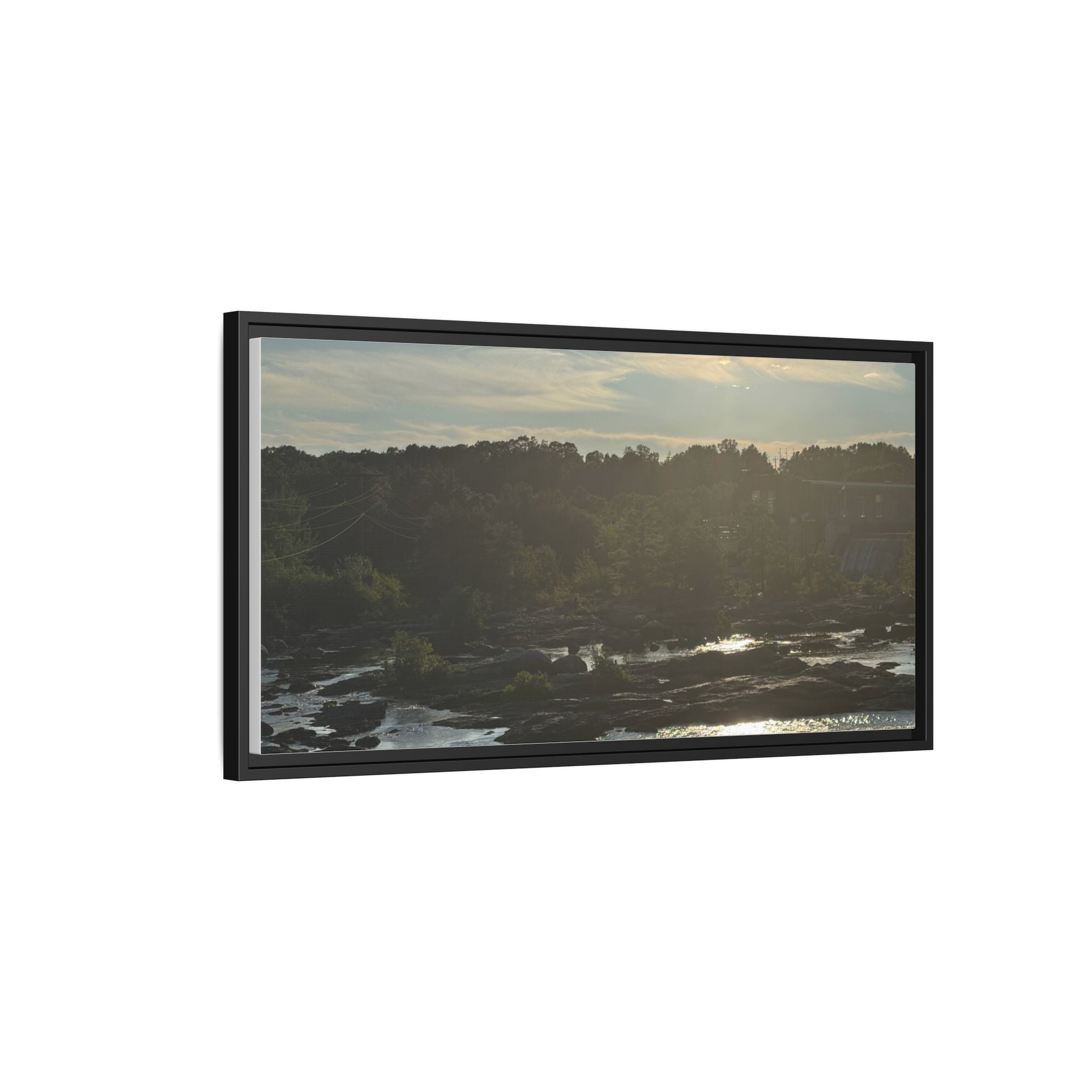Amoskeag Falls Canvas with Frame