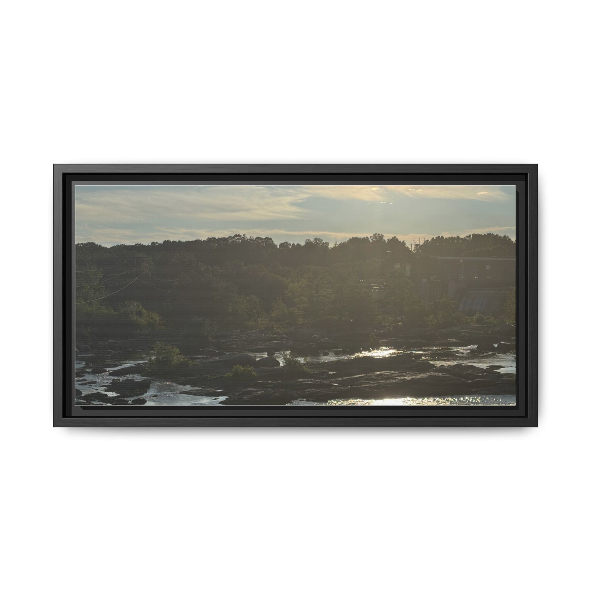 Amoskeag Falls Canvas with Frame