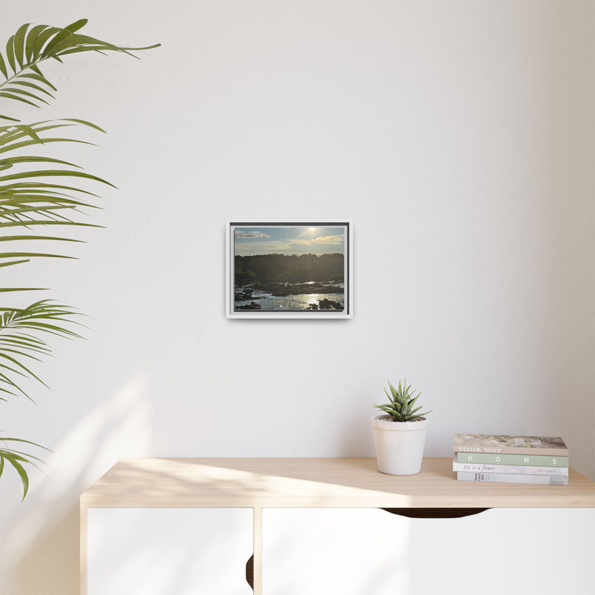 Amoskeag Falls Canvas with Frame