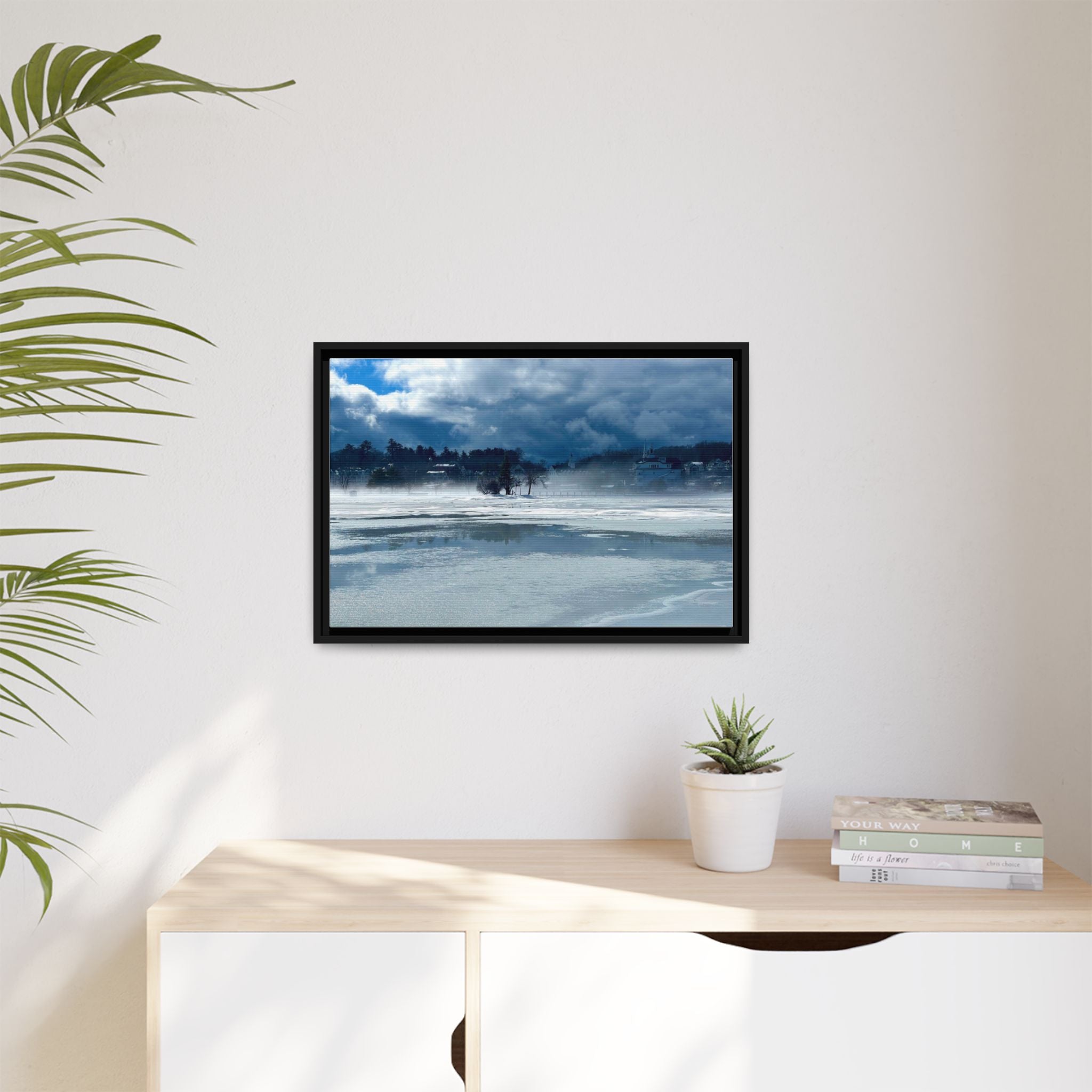 Meredith Bay in Ice Canvas