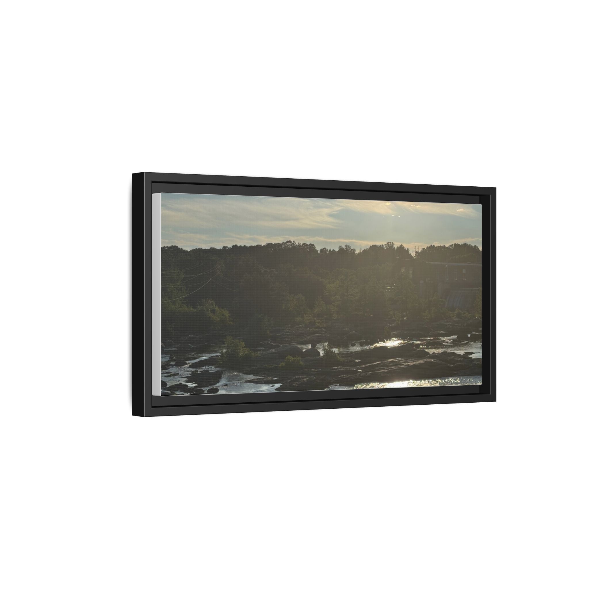 Amoskeag Falls Canvas with Frame