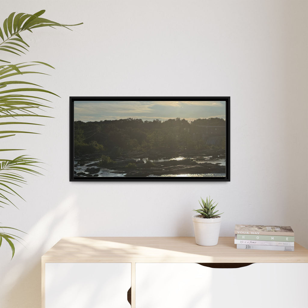 Amoskeag Falls Canvas with Frame