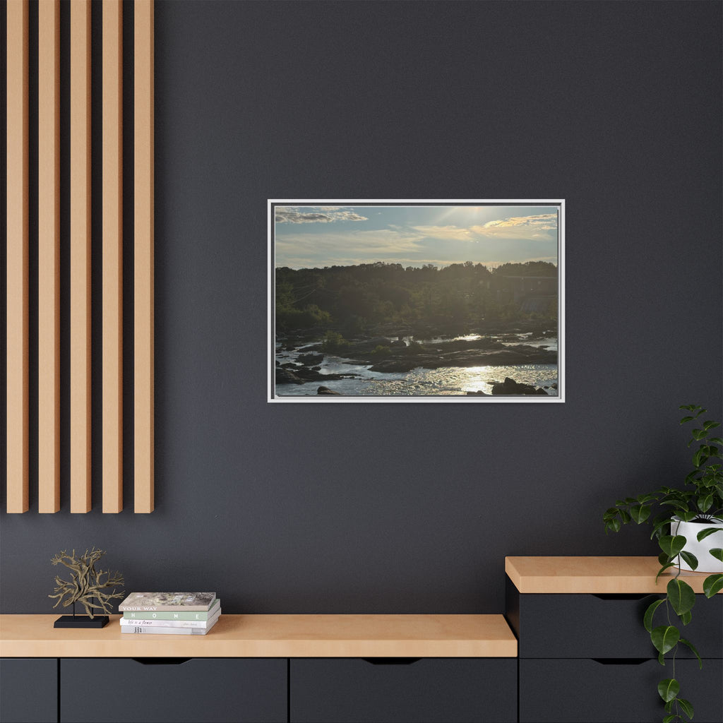 Amoskeag Falls Canvas with Frame