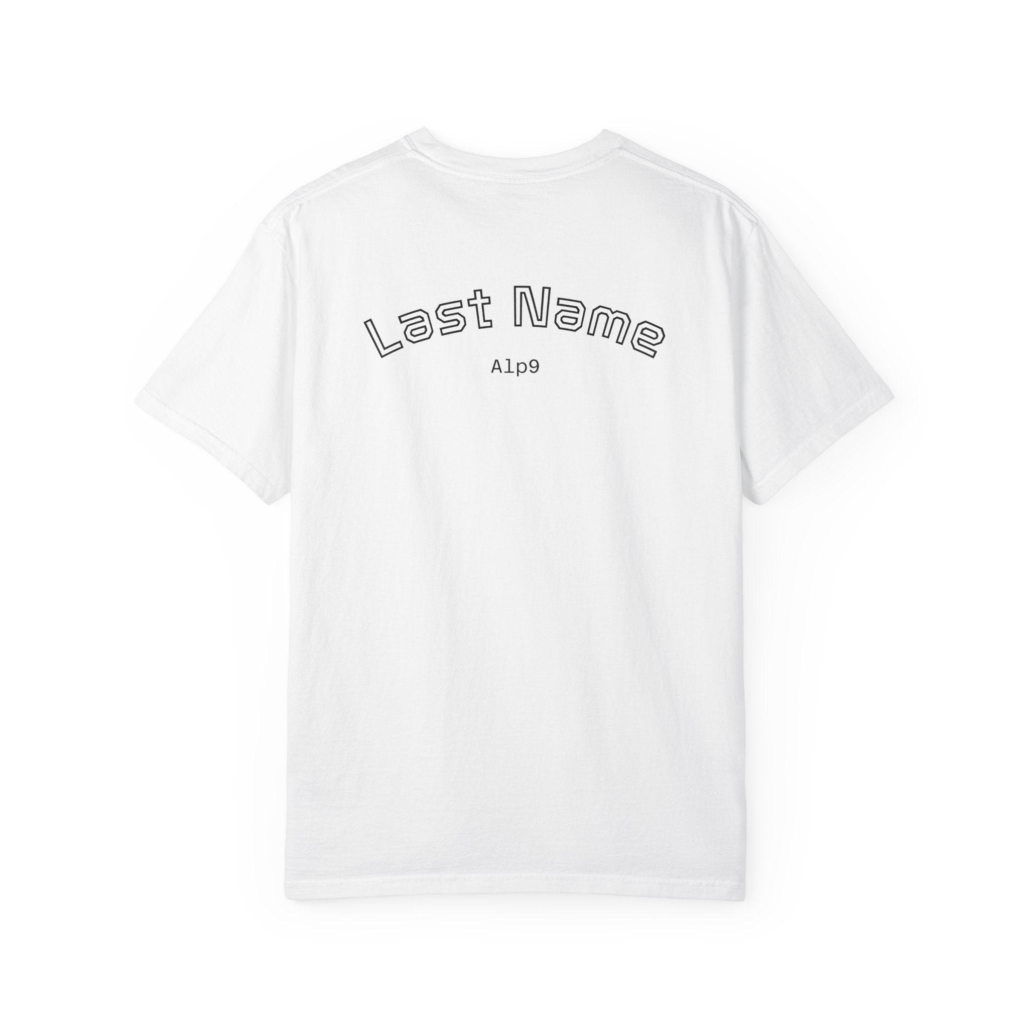 Tech Tribal Logo T-Shirt — Customizable 'Last Name' Backprint