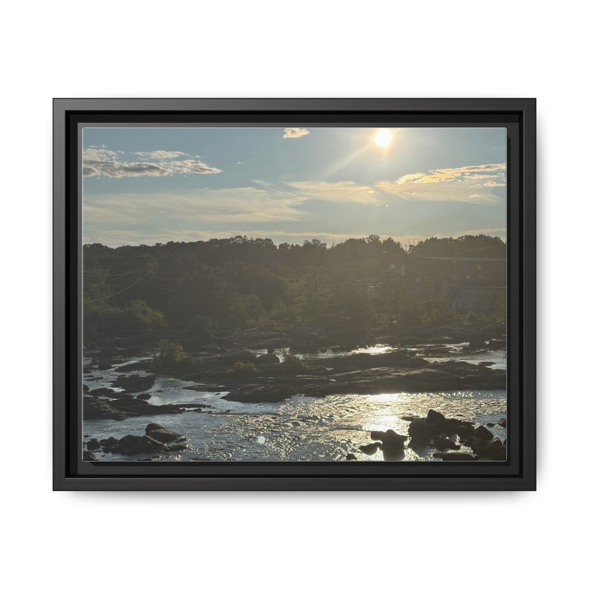Amoskeag Falls Canvas with Frame