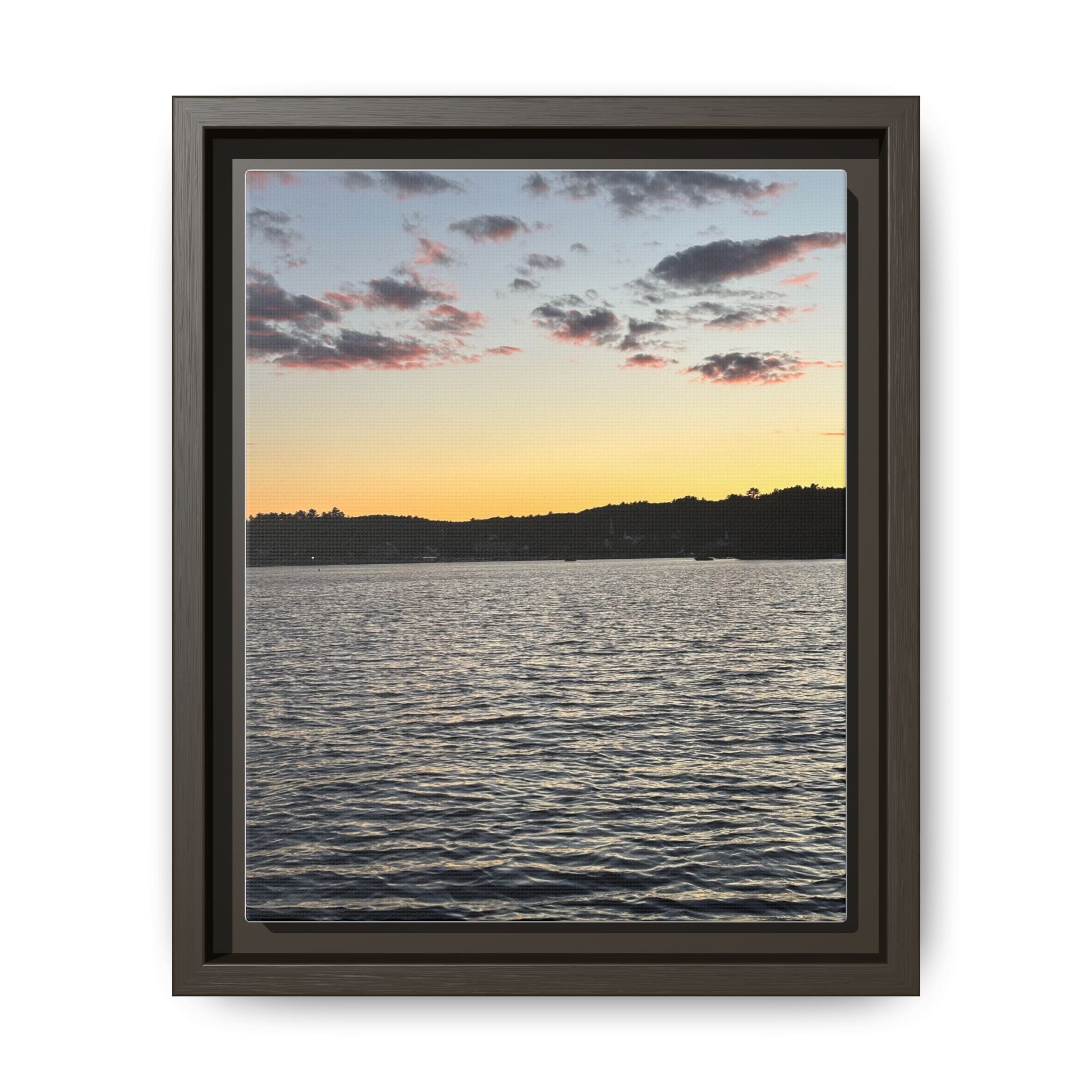 Canvas Wall Art - Sunset on the Lake