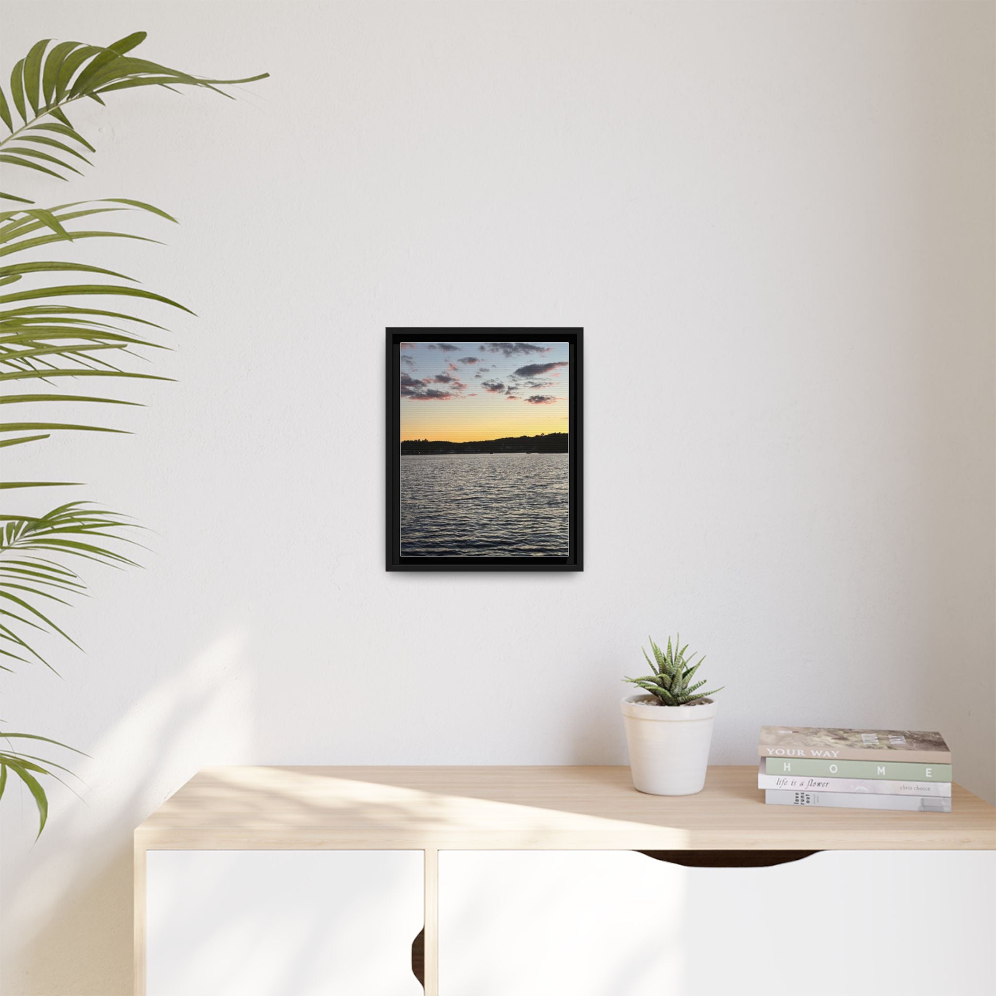 Canvas Wall Art - Sunset on the Lake