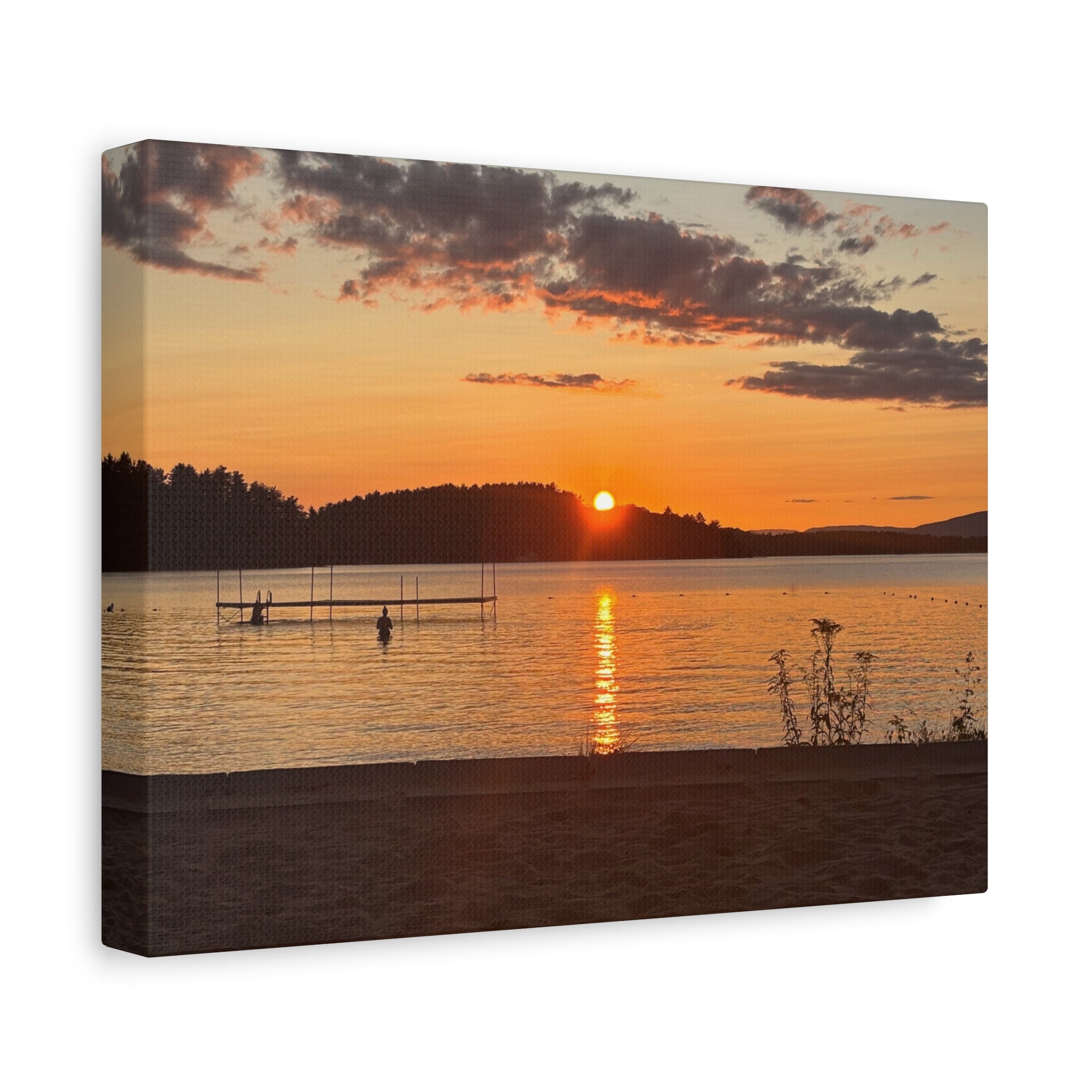 Canvas Print - Sunset on Lake Winnipesaukee