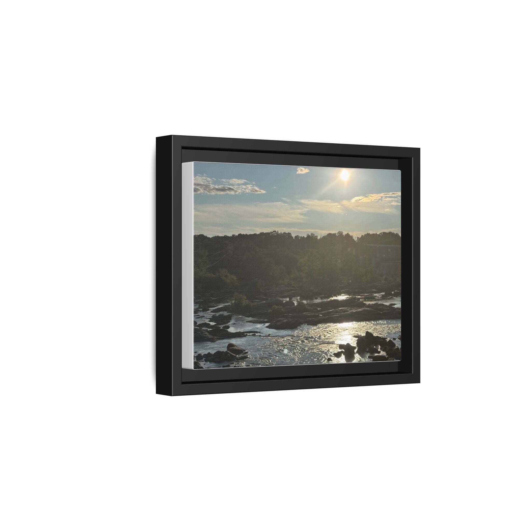Amoskeag Falls Canvas with Frame