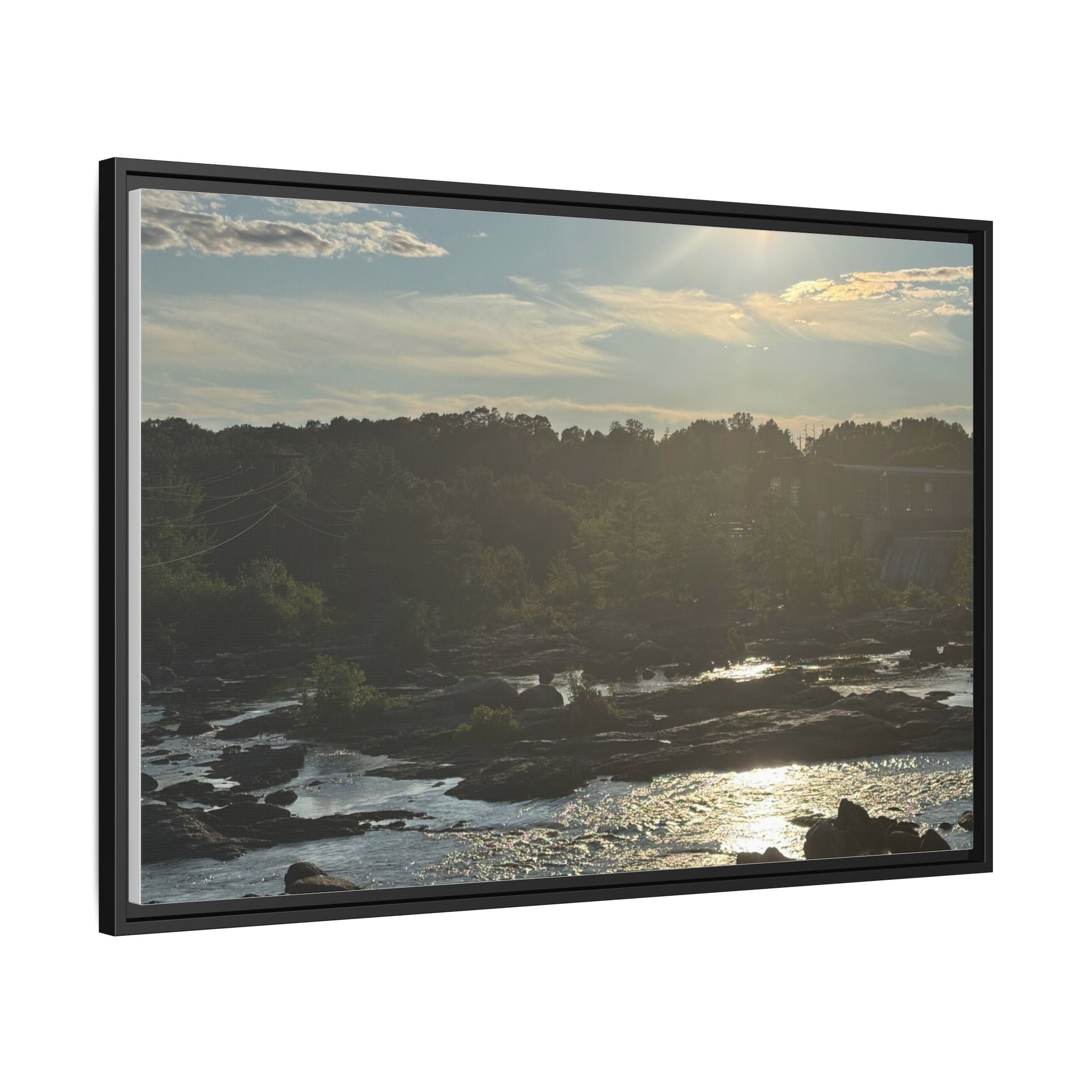 Amoskeag Falls Canvas with Frame