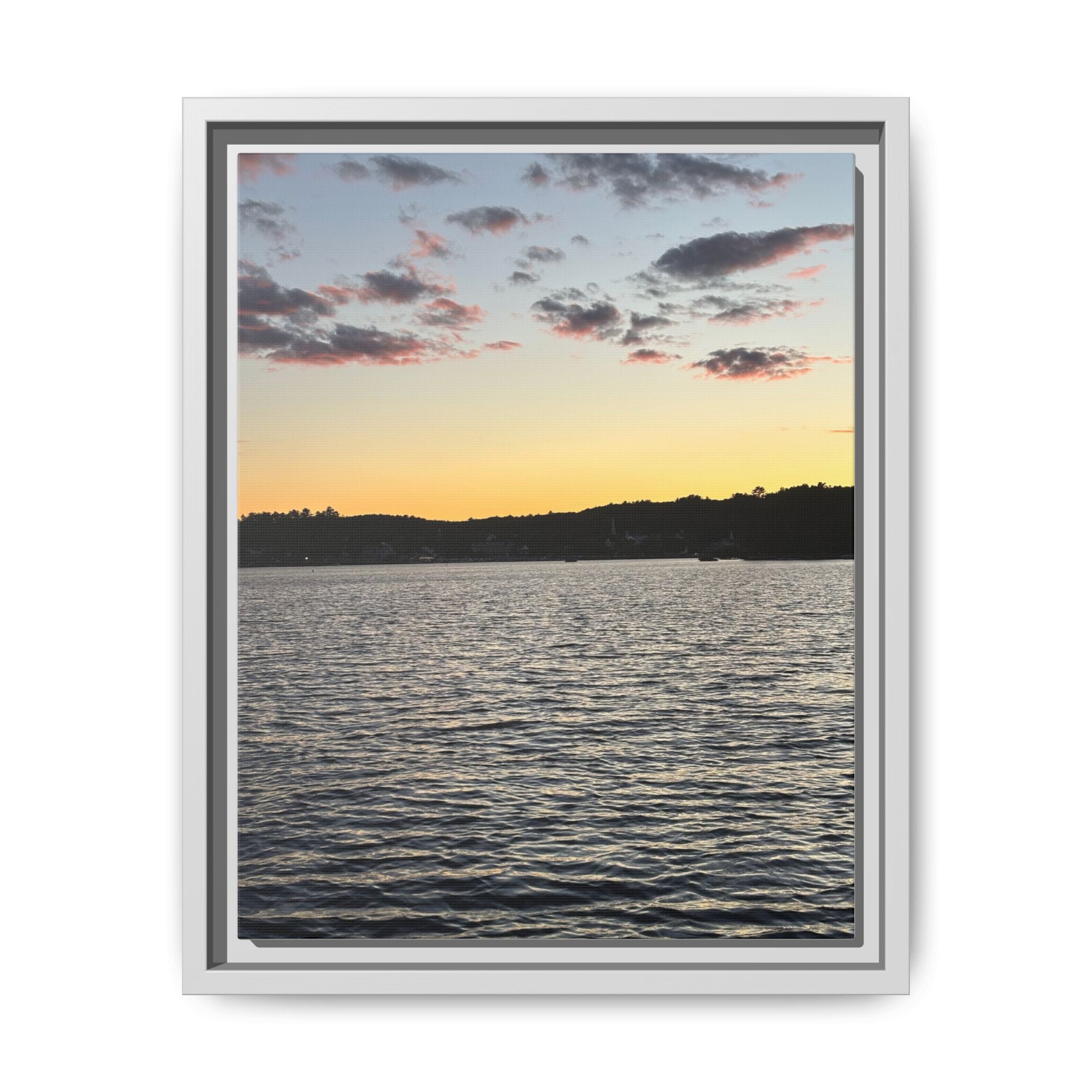 Canvas Wall Art - Sunset on the Lake