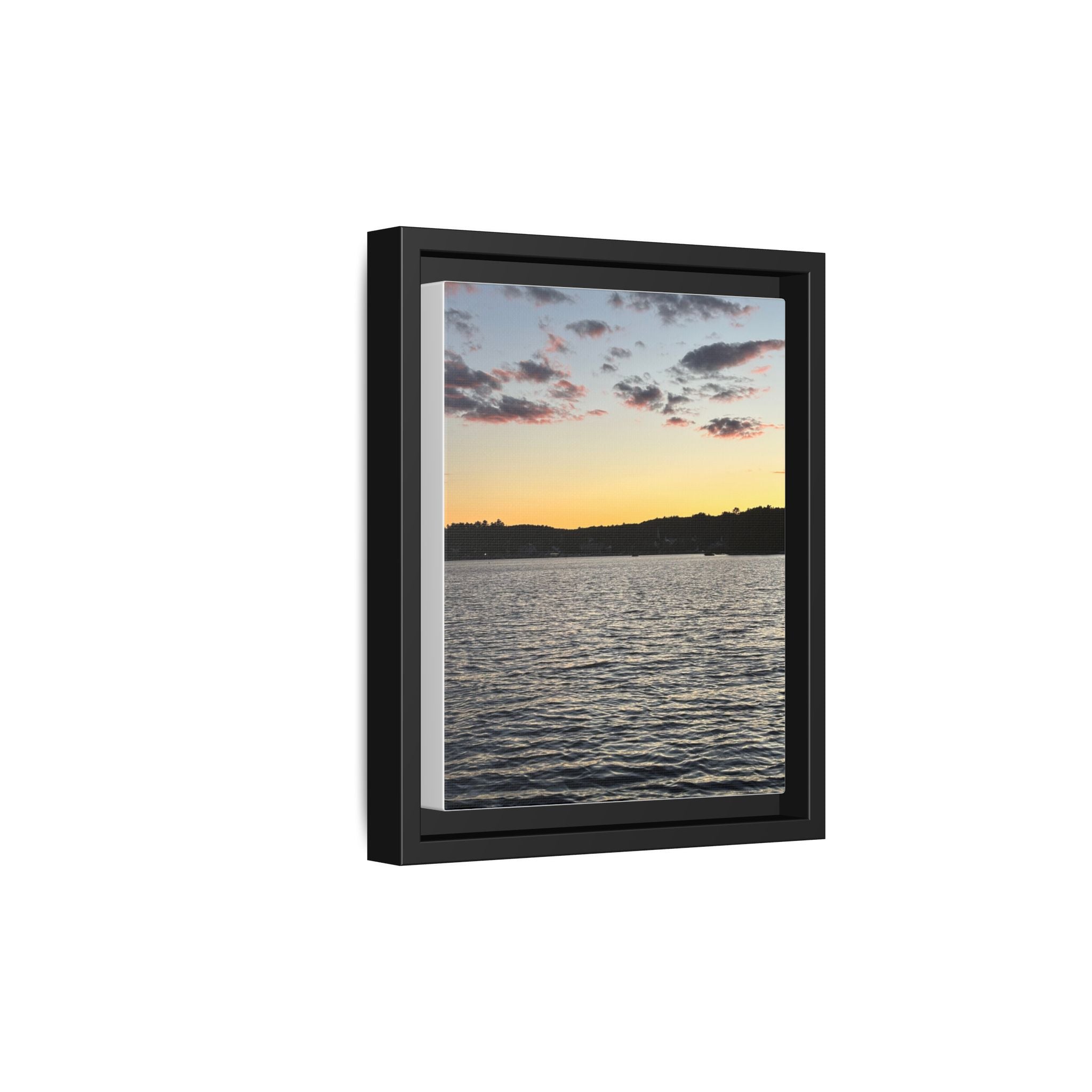 Canvas Wall Art - Sunset on the Lake