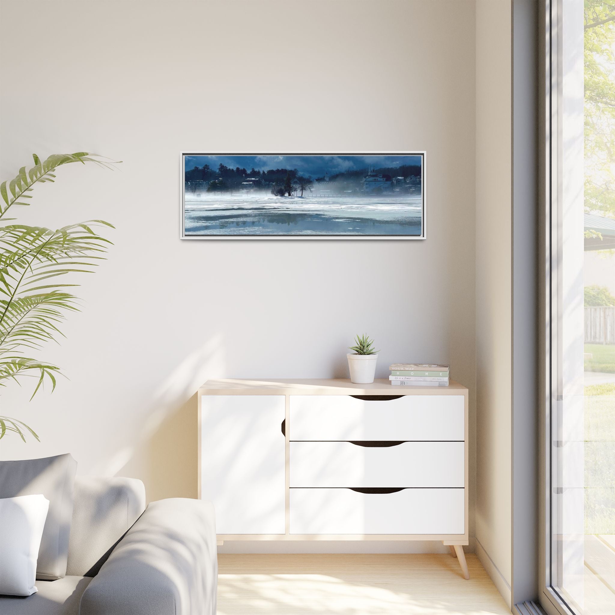 Meredith Bay in Ice Canvas