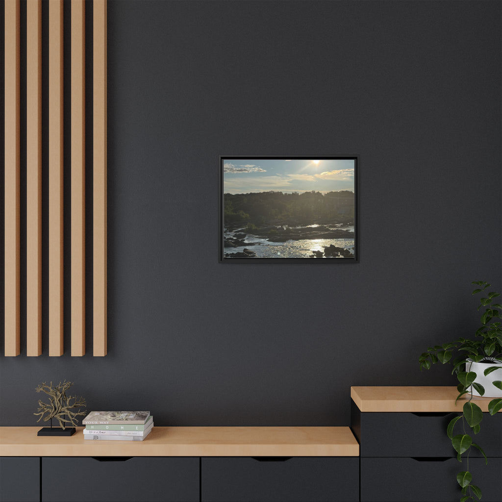 Amoskeag Falls Canvas with Frame