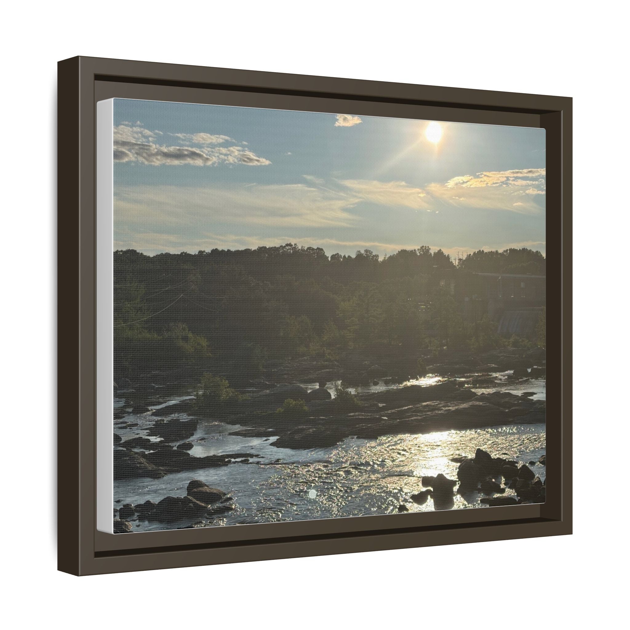 Amoskeag Falls Canvas with Frame