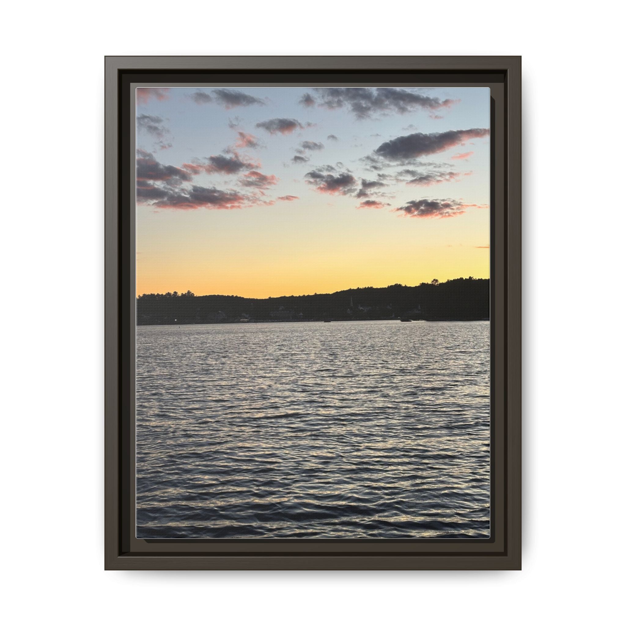 Canvas Wall Art - Sunset on the Lake