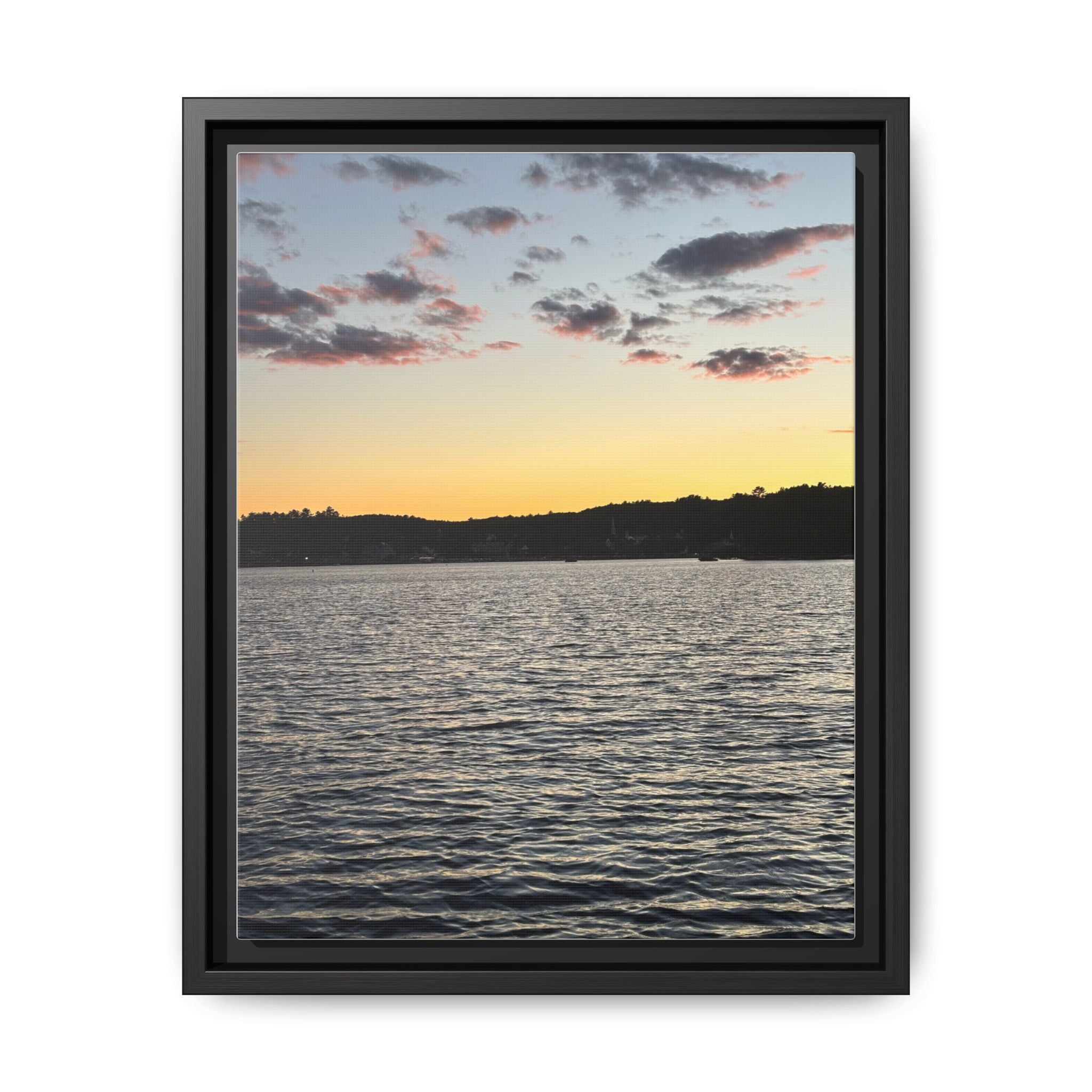 Canvas Wall Art - Sunset on the Lake