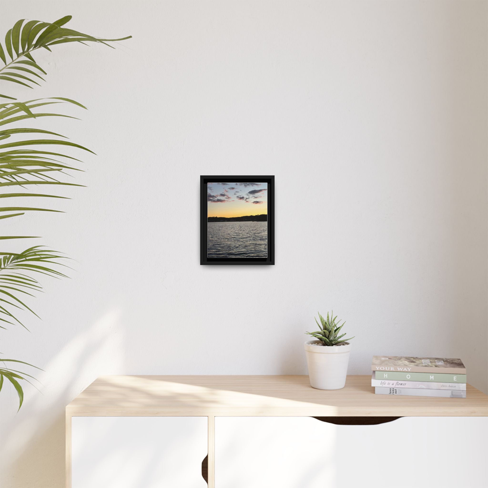 Canvas Wall Art - Sunset on the Lake