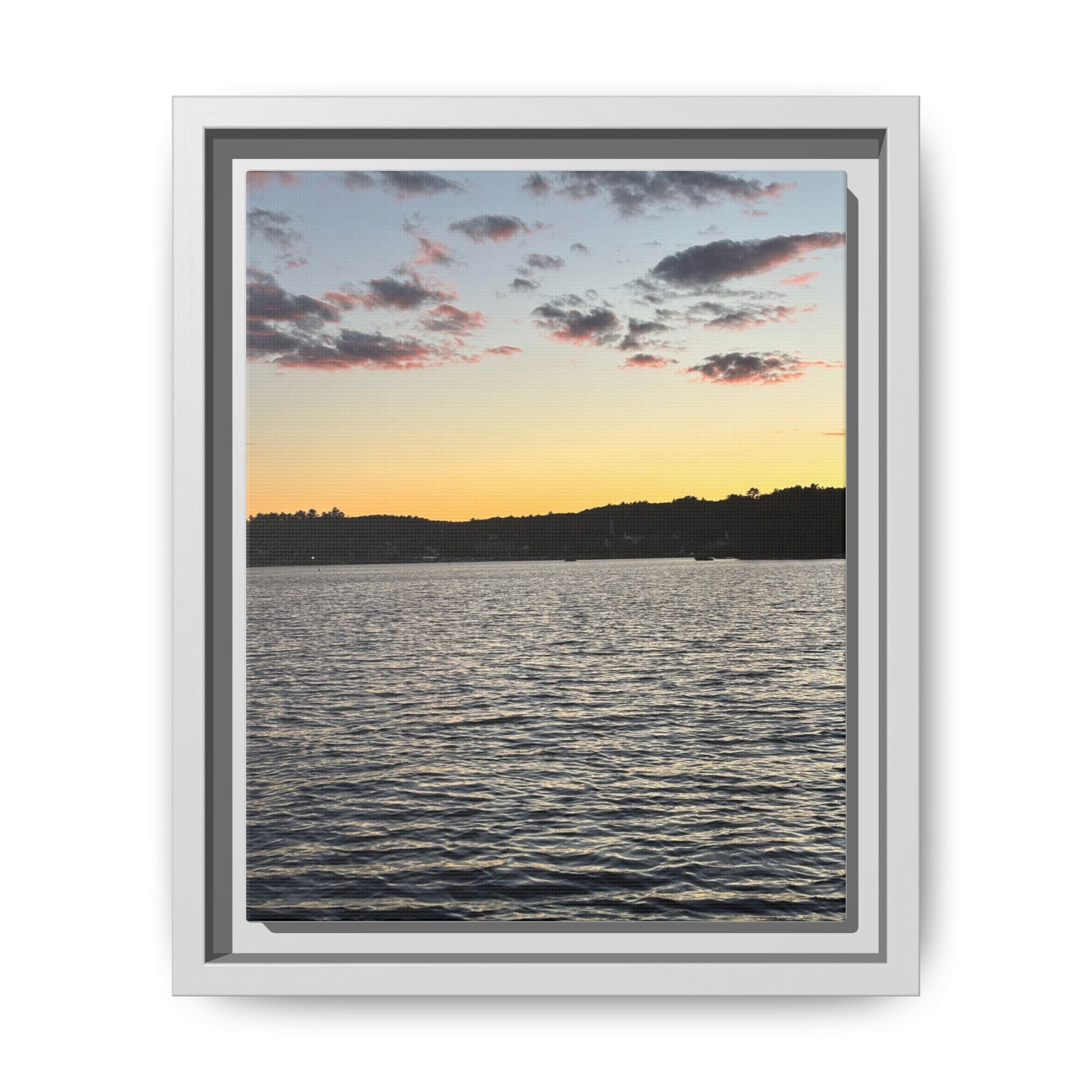 Canvas Wall Art - Sunset on the Lake