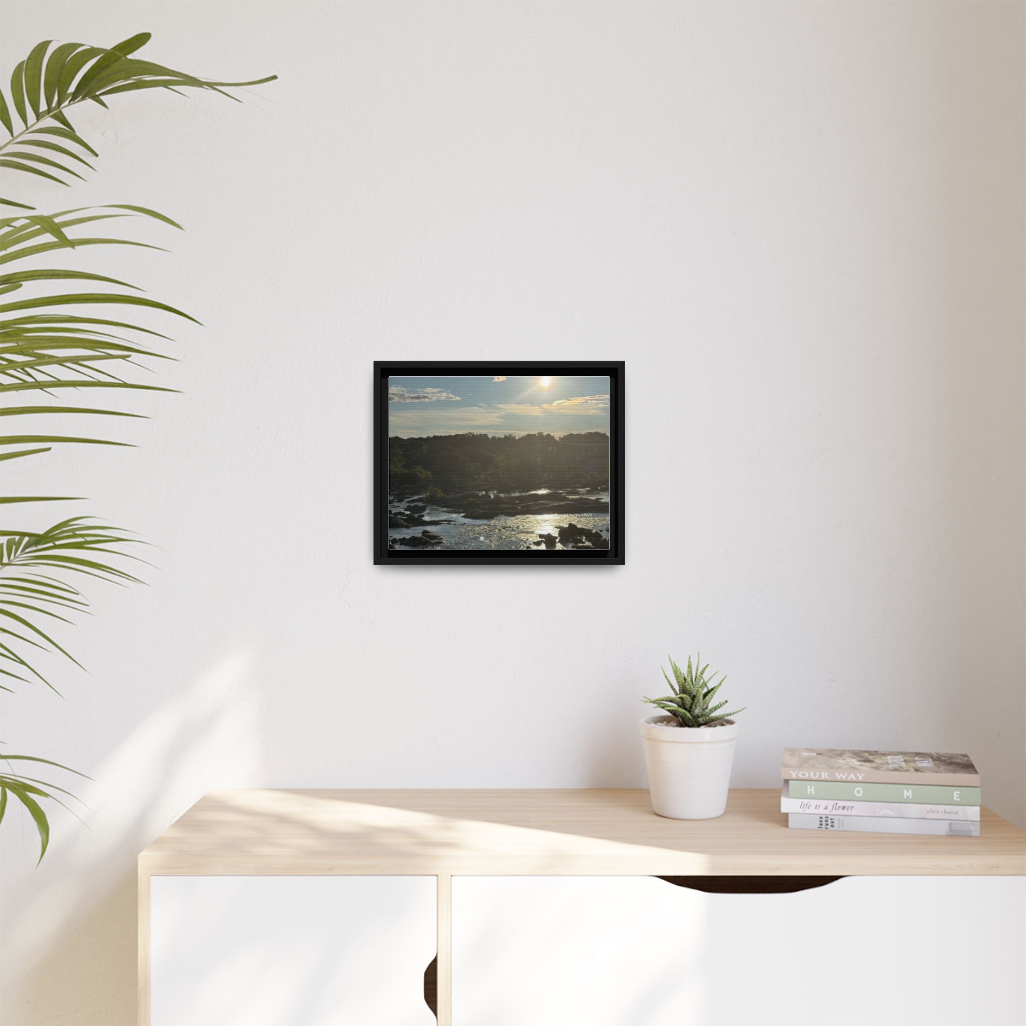 Amoskeag Falls Canvas with Frame