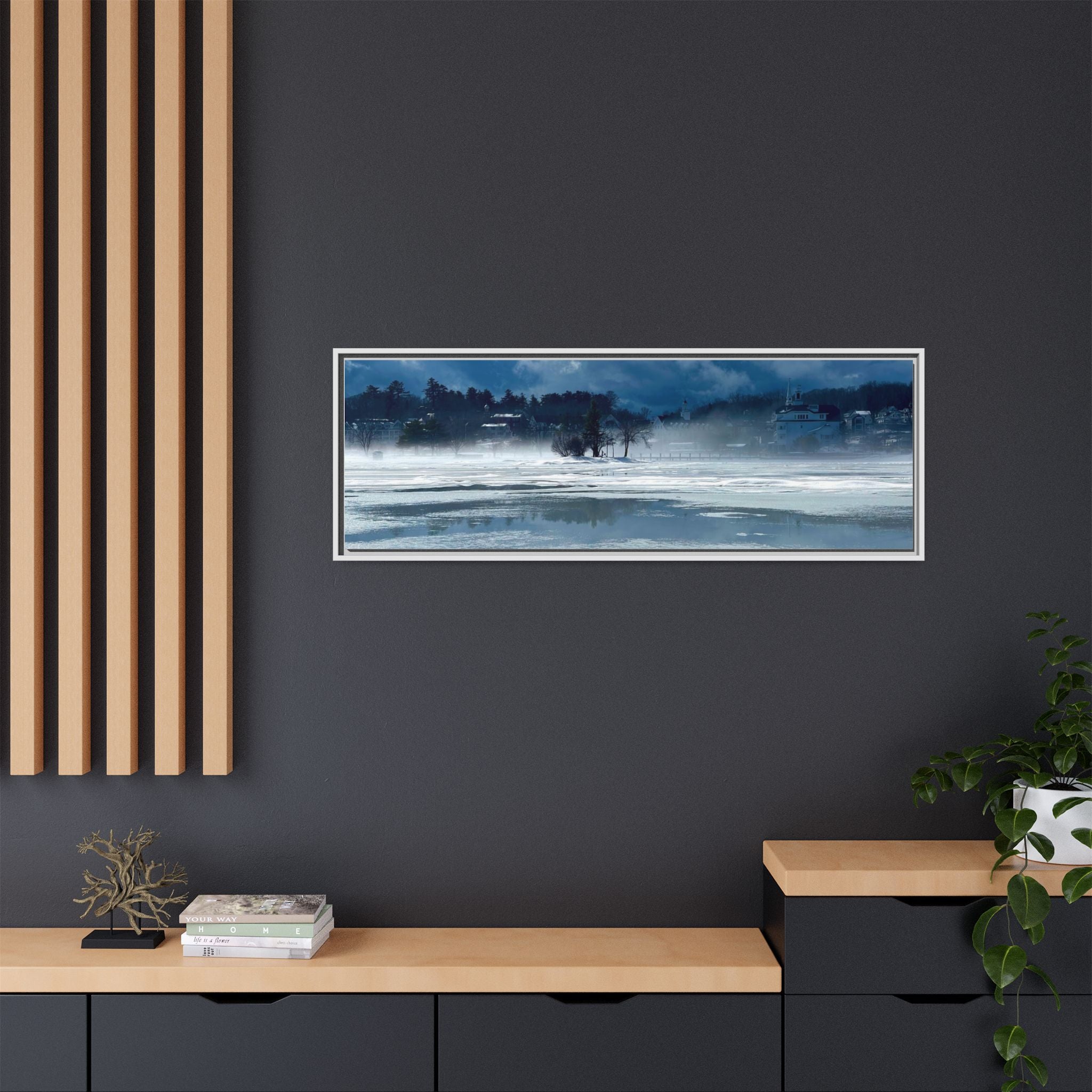 Meredith Bay in Ice Canvas