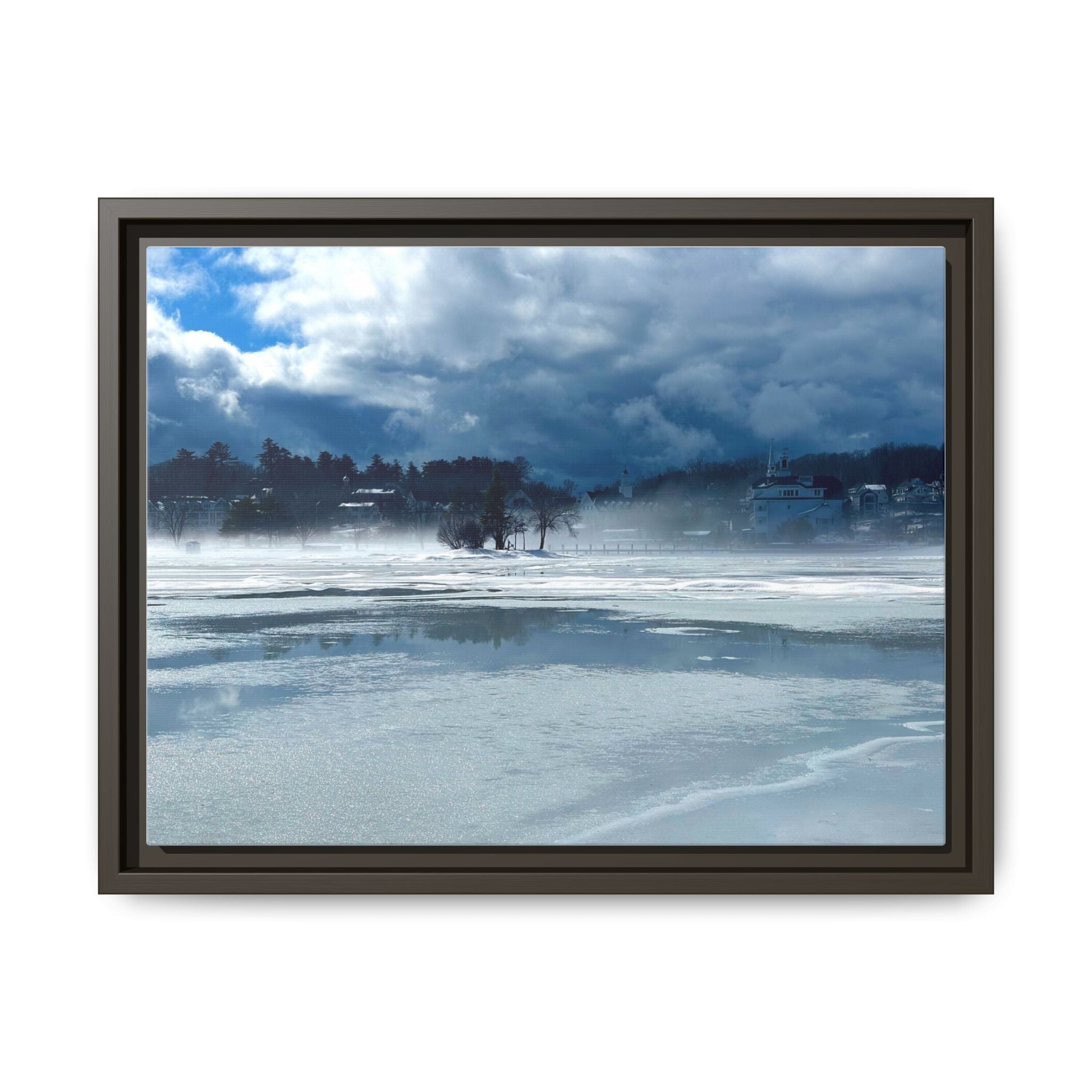 Meredith Bay in Ice Canvas