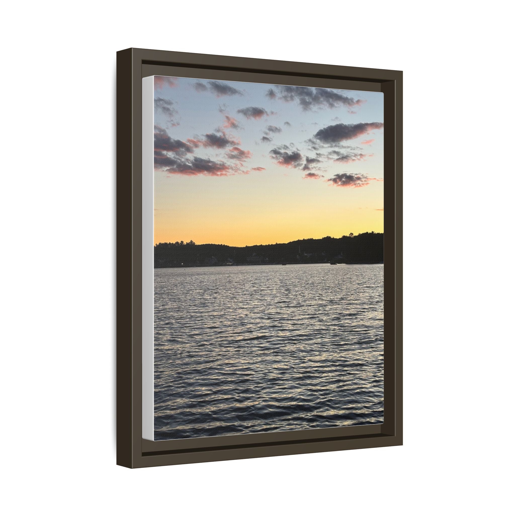 Canvas Wall Art - Sunset on the Lake